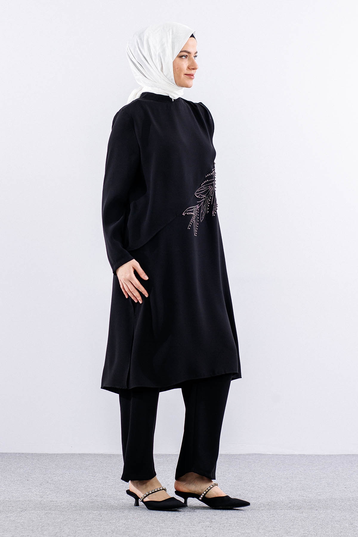 7689 şik Takim 42-50 İnci - Siyah - 4