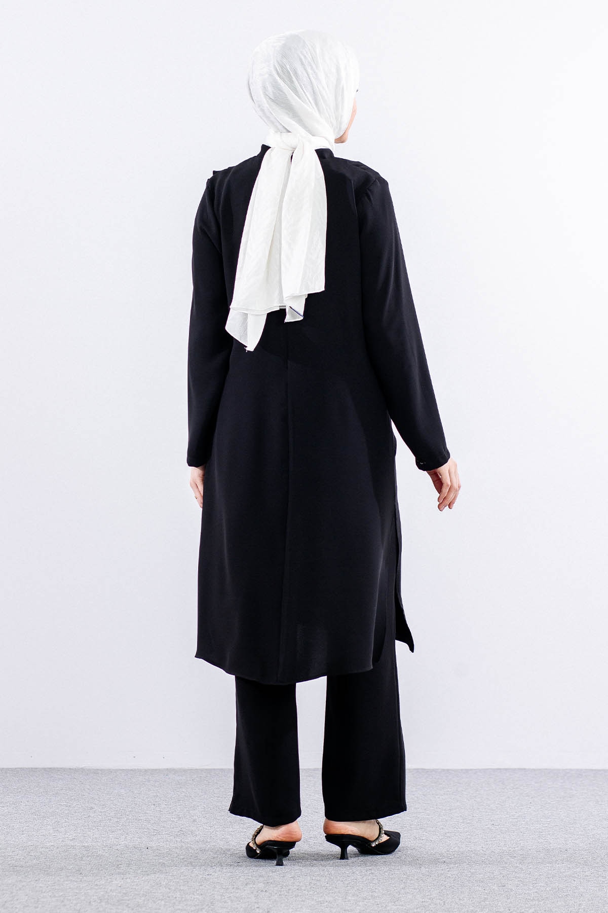 7689 şik Takim 42-50 İnci - Siyah - 6