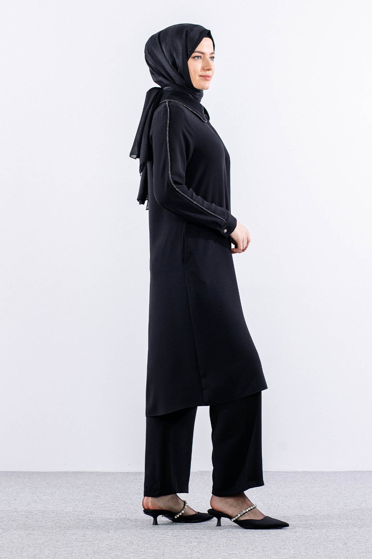 7691 Takim 40-48 Arabiye - Siyah - 4