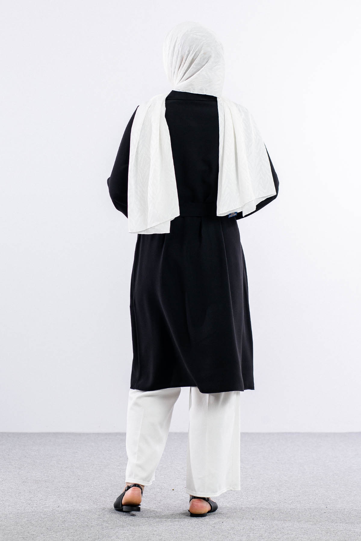 7693 Tunik 40-48 Kusgozu - Siyah - 4