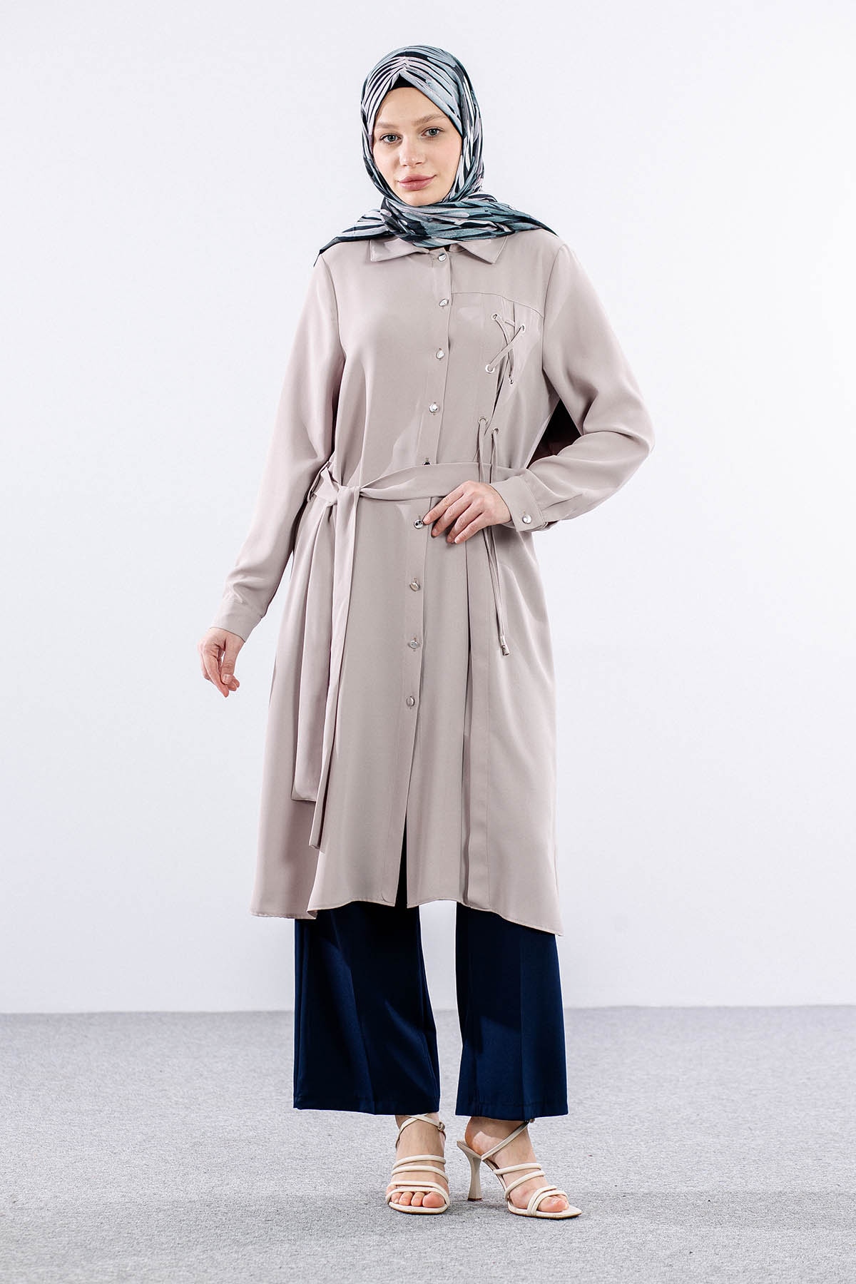 7693 Tunik 40-48 Kusgozu - Tas - 1