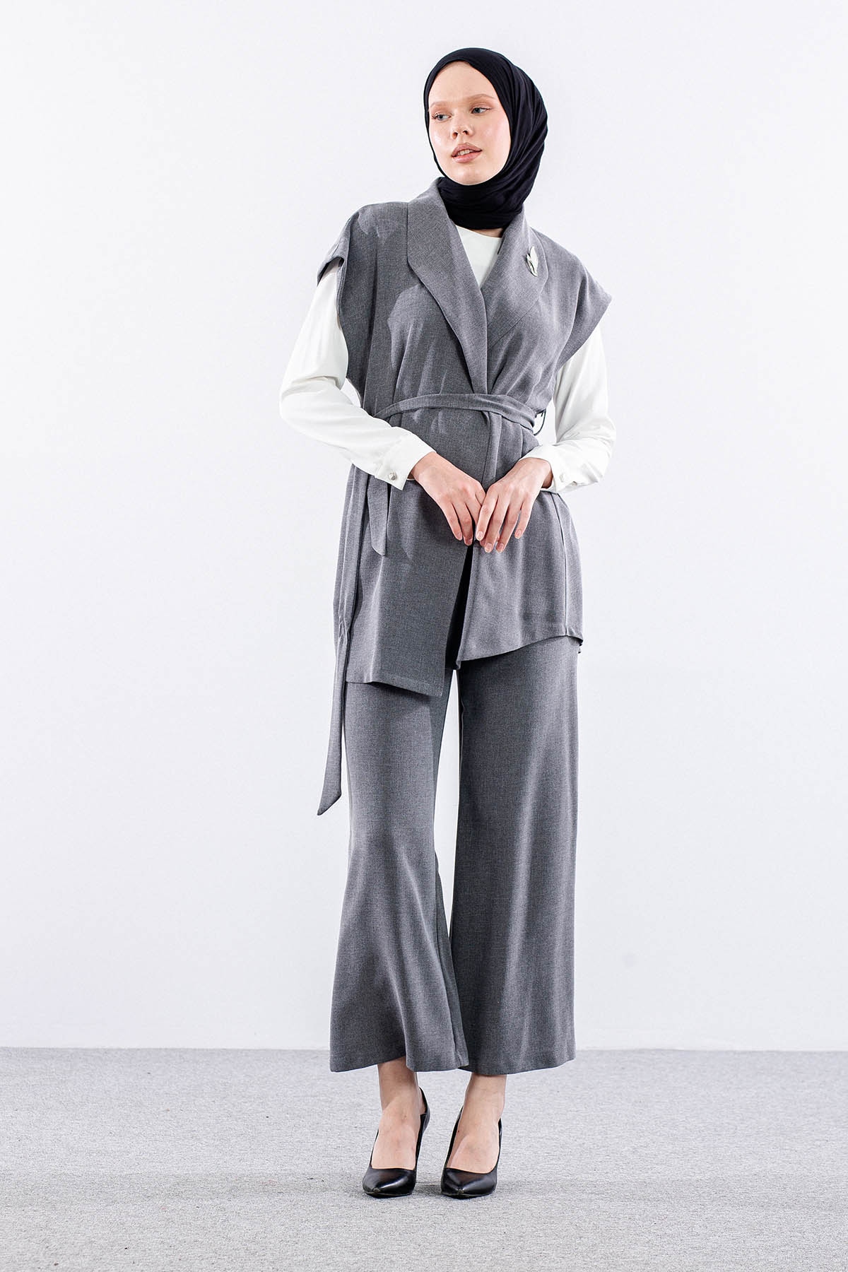 7694 3lü Takim 38-46 - Gri - 1