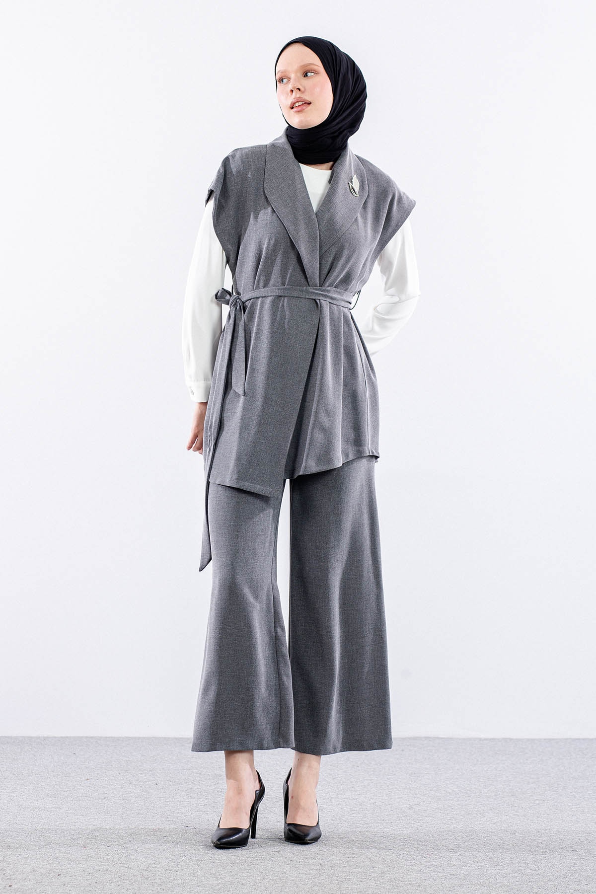 7694 3lü Takim 38-46 - Gri - 2