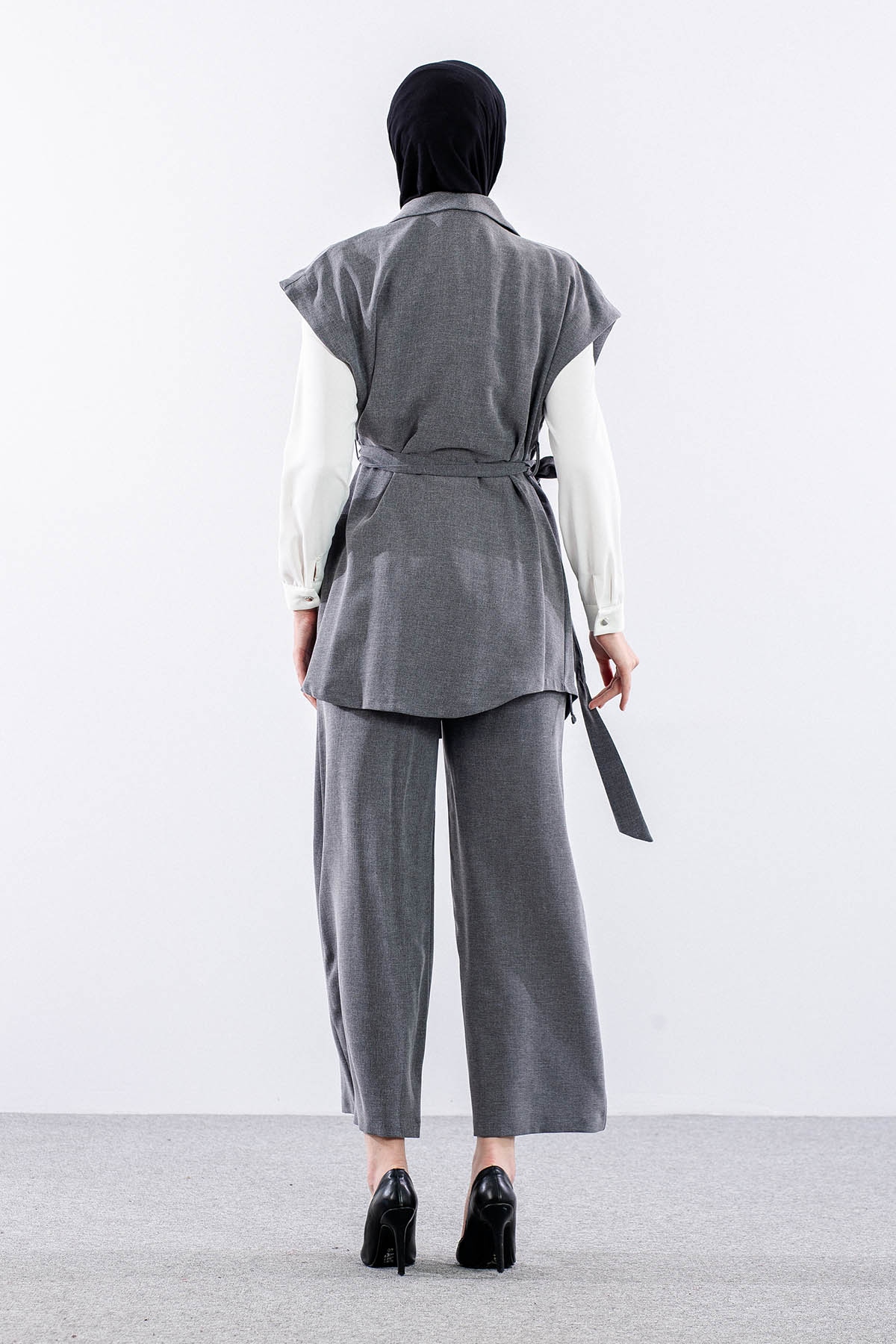 7694 3lü Takim 38-46 - Gri - 4