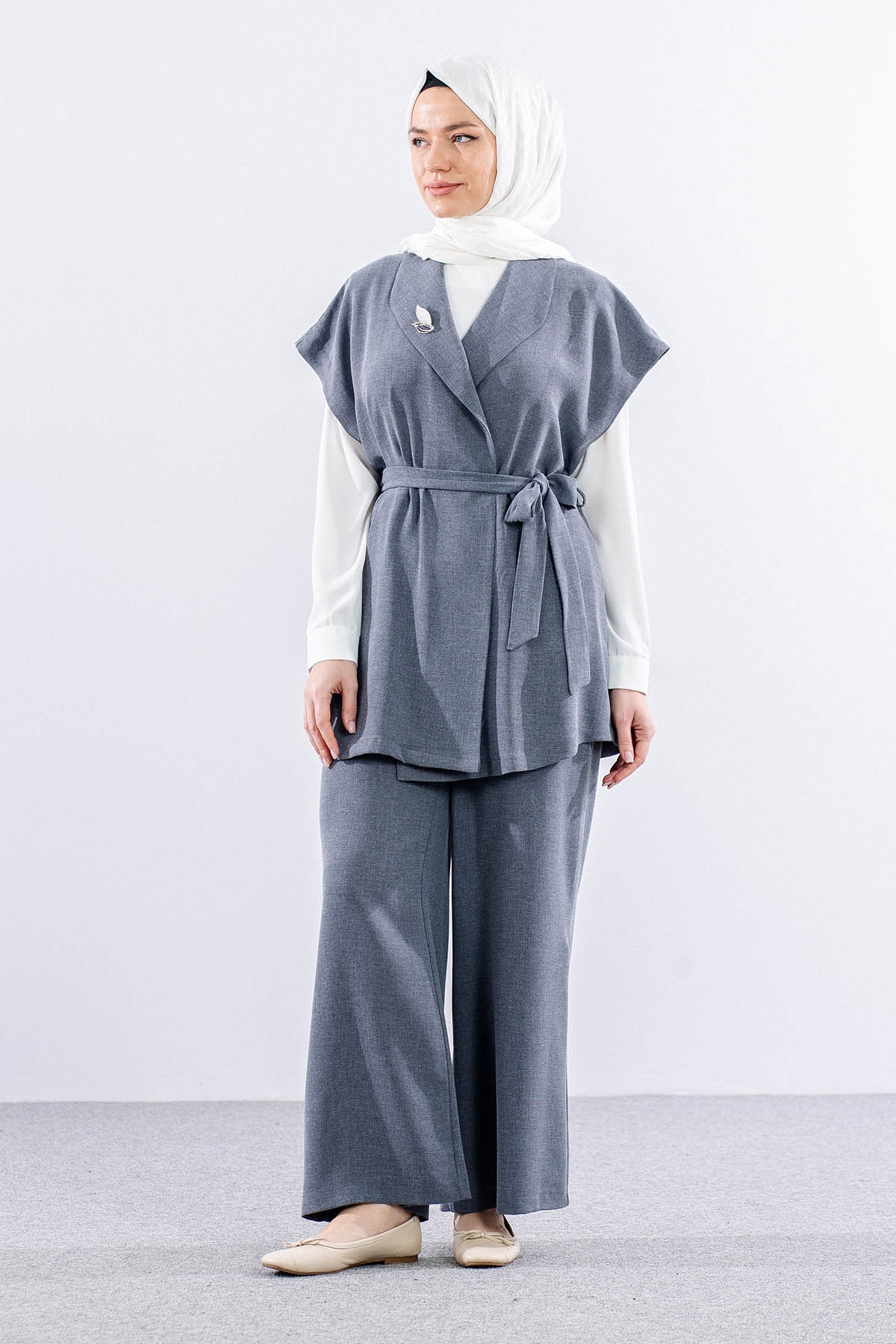 7694 3lü Takim 40-48 - Gri - 2