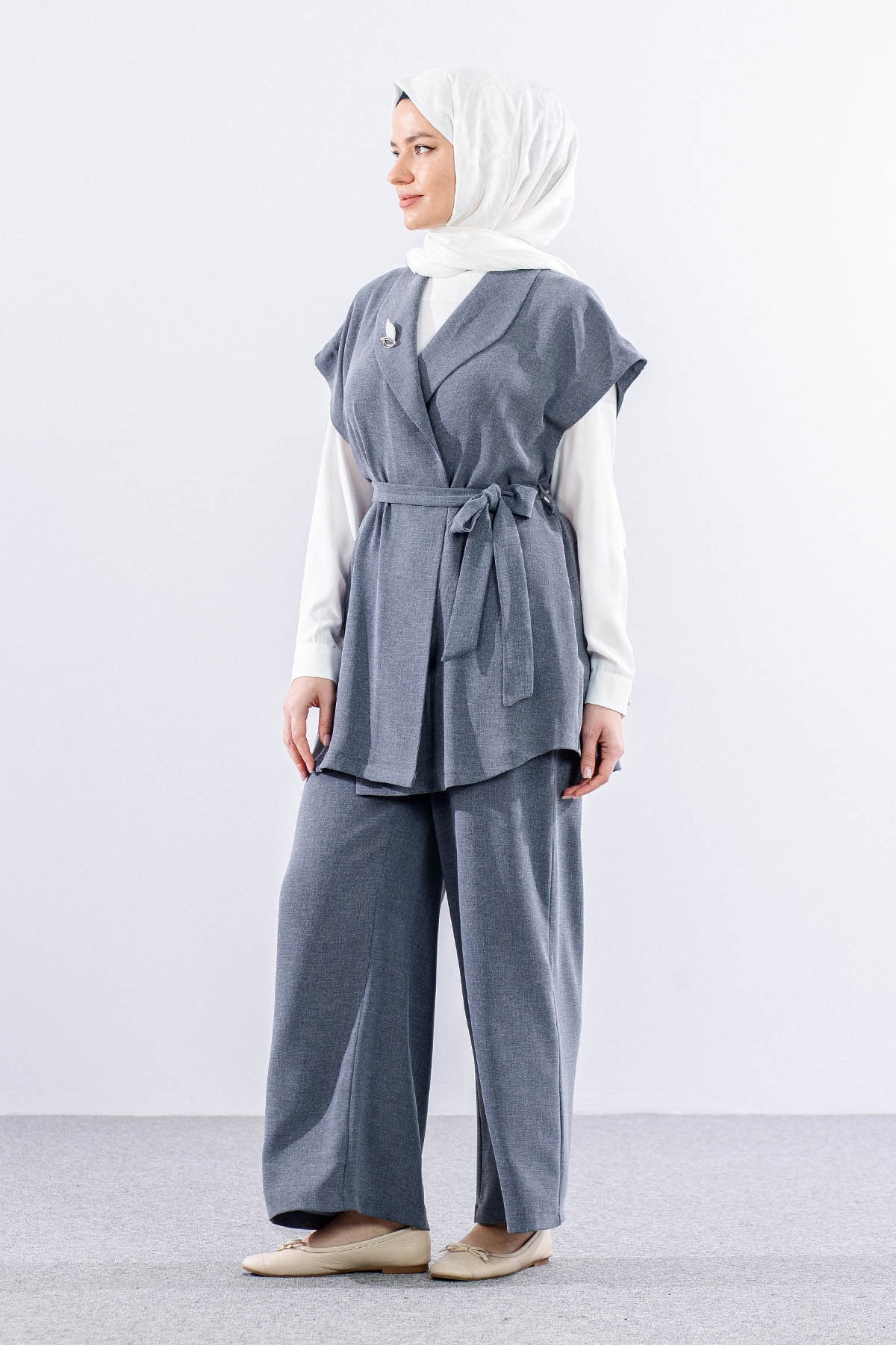 7694 3lü Takim 40-48 - Gri - 3