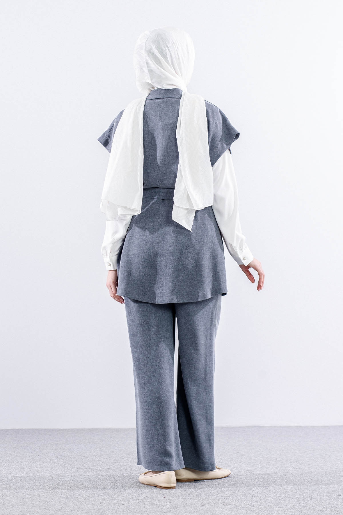 7694 3lü Takim 40-48 - Gri - 4