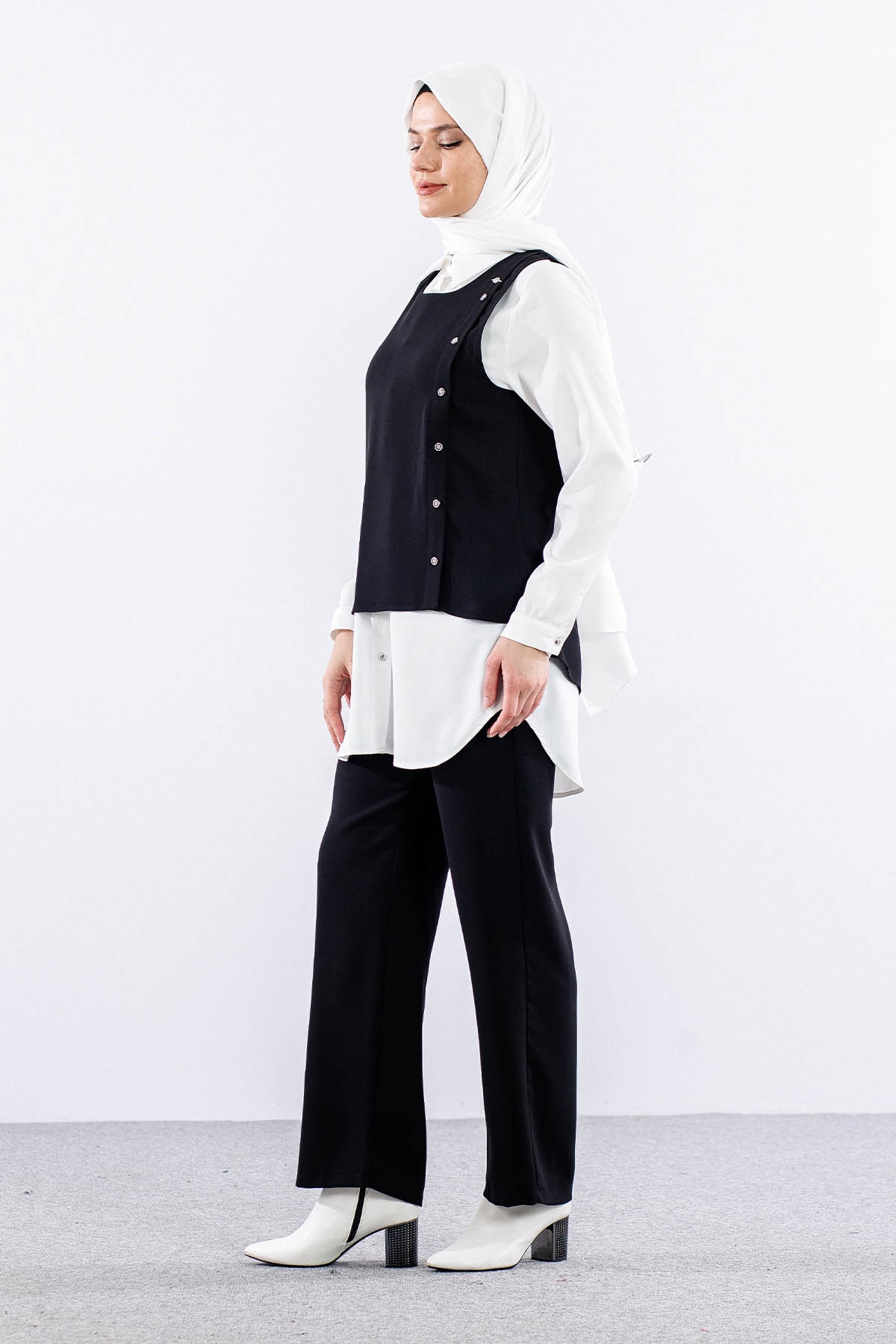 7698 3lü Yelek Takim 38-46 - Siyah - 3