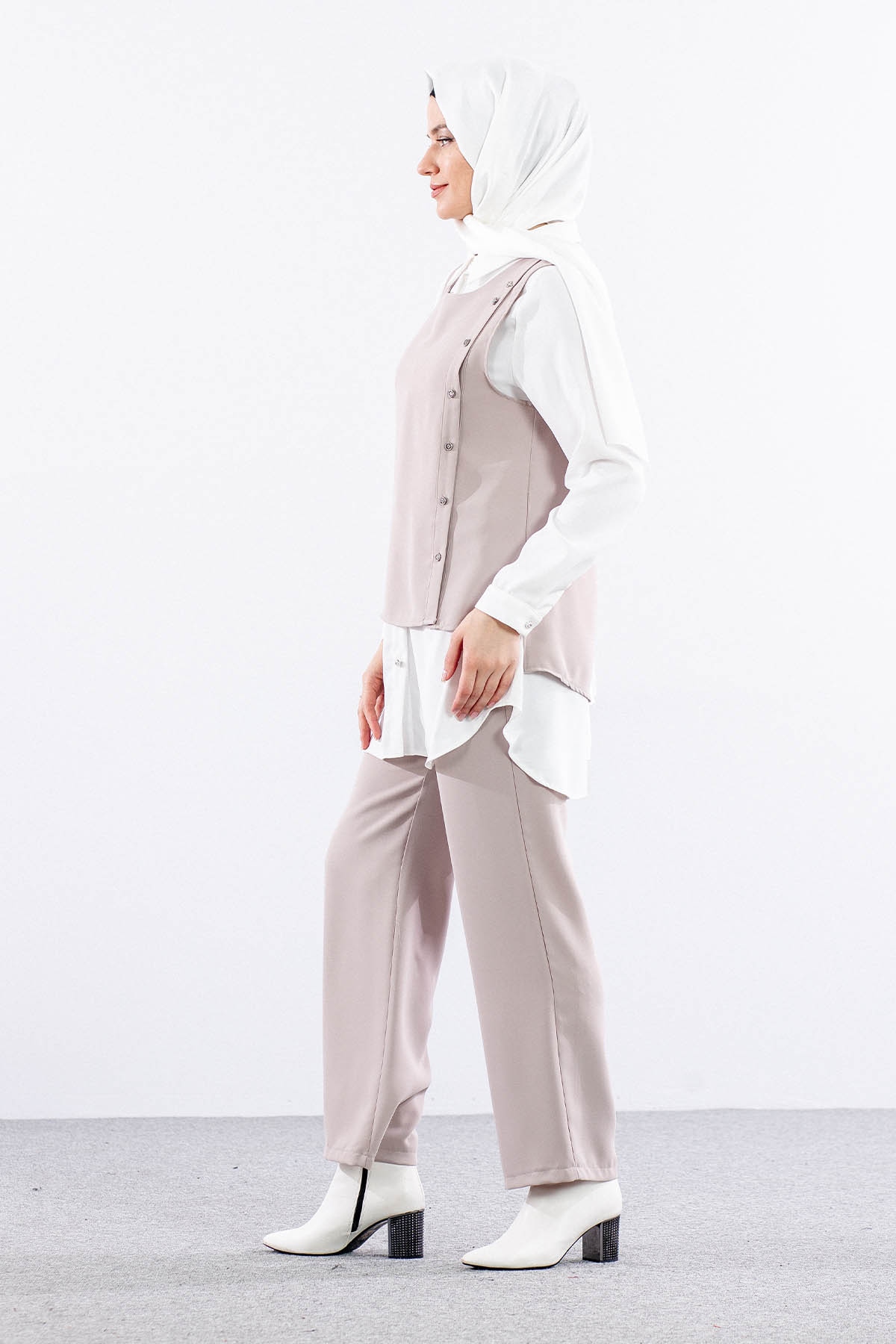 7698 3lü Yelek Takim 38-46 - Tas - 3