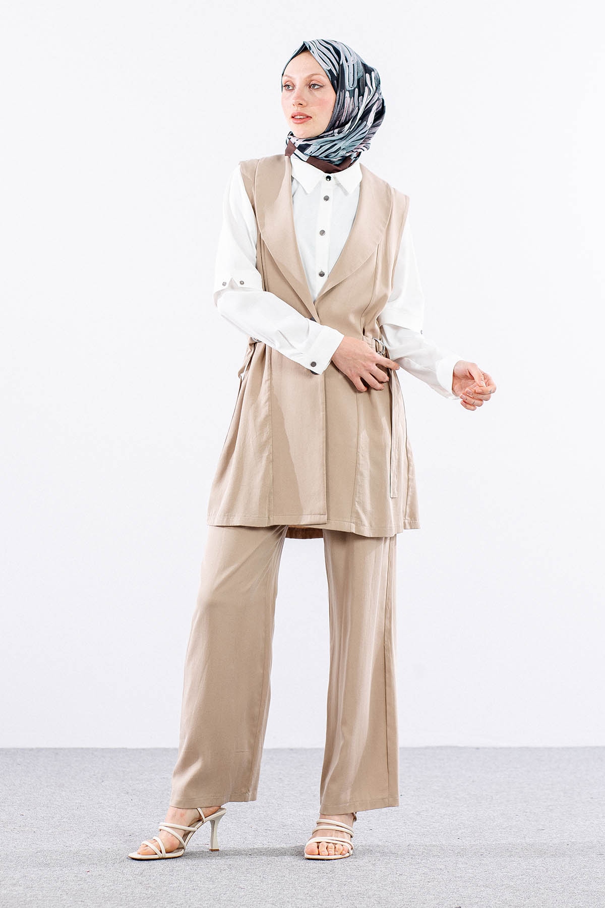 7702 3lü Takim 40-48 - Bej - 1