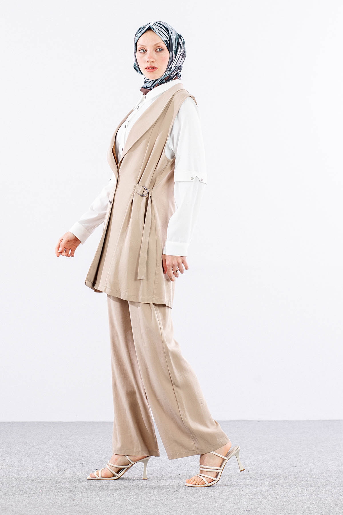 7702 3lü Takim 40-48 - Bej - 4