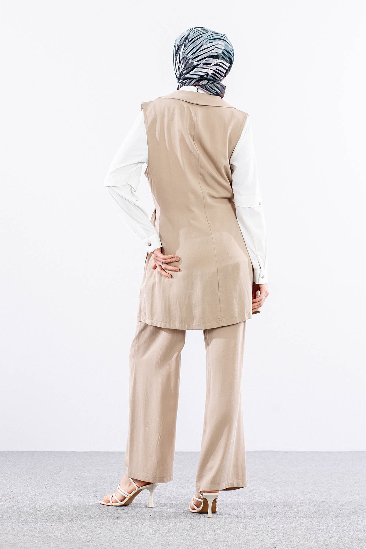 7702 3lü Takim 40-48 - Bej - 5