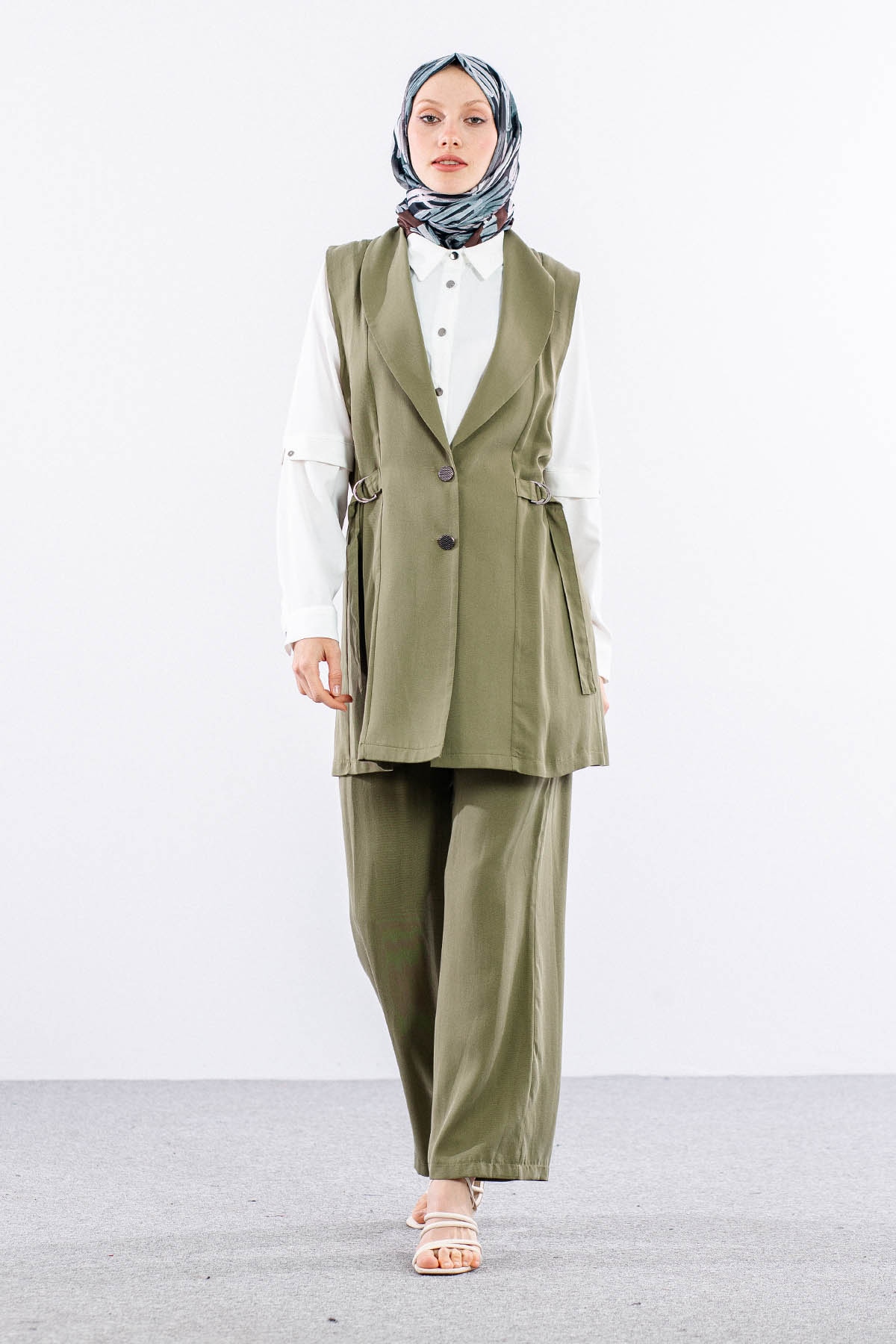 7702 3lü Takim 40-48 - Haki - 2