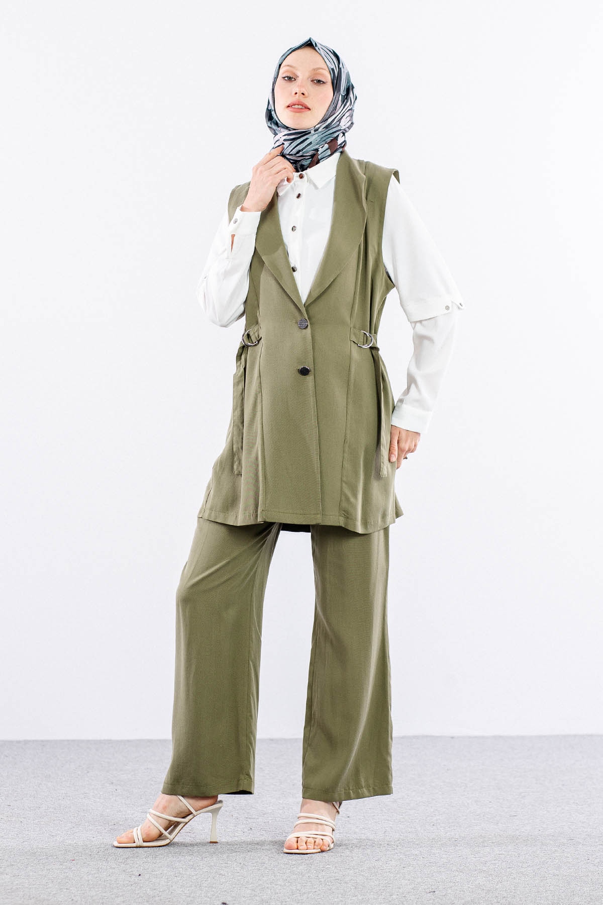 7702 3lü Takim 40-48 - Haki - 3