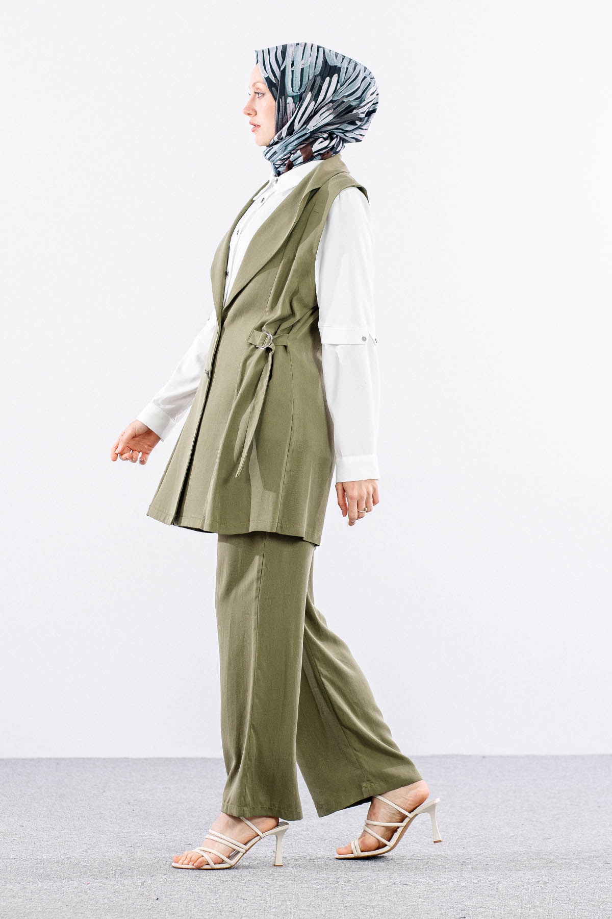 7702 3lü Takim 40-48 - Haki - 4