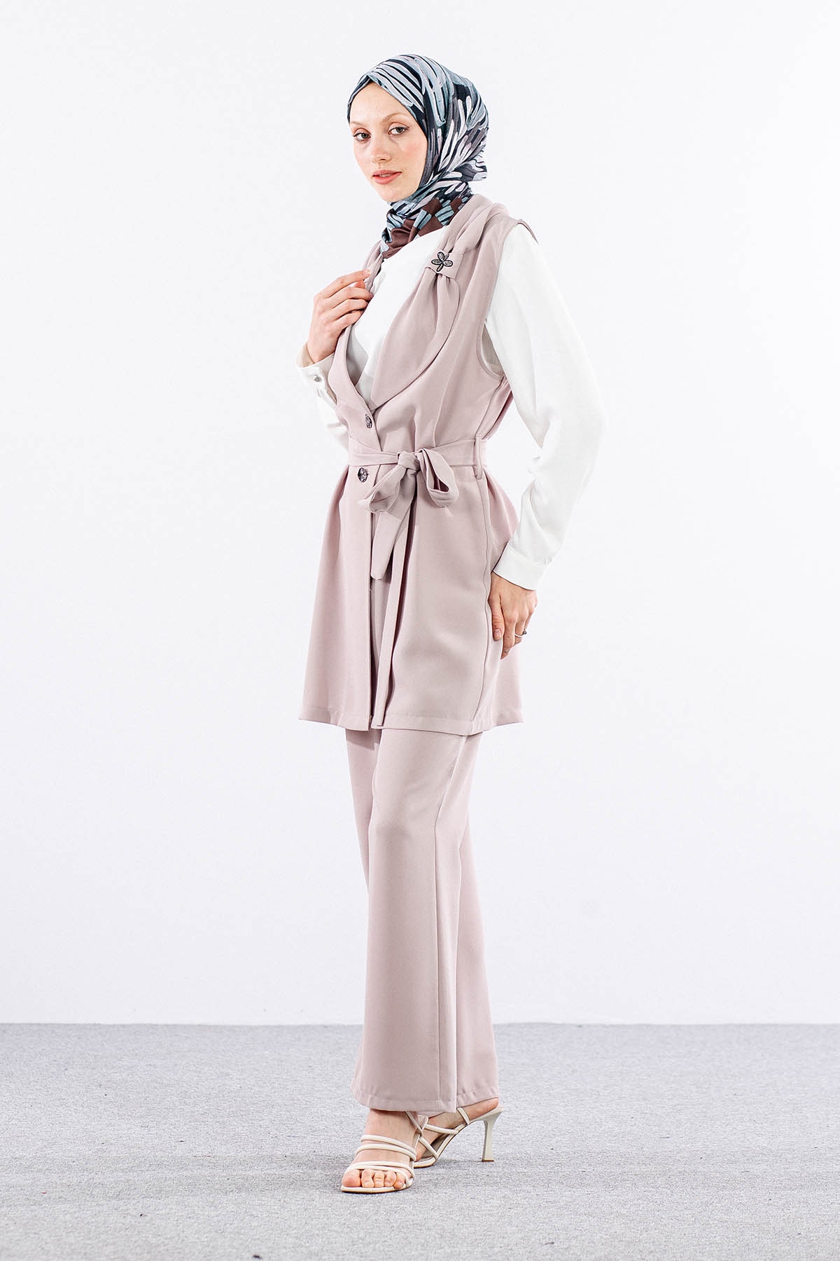 7703 3lü Takim 40-48 - Bej - 3