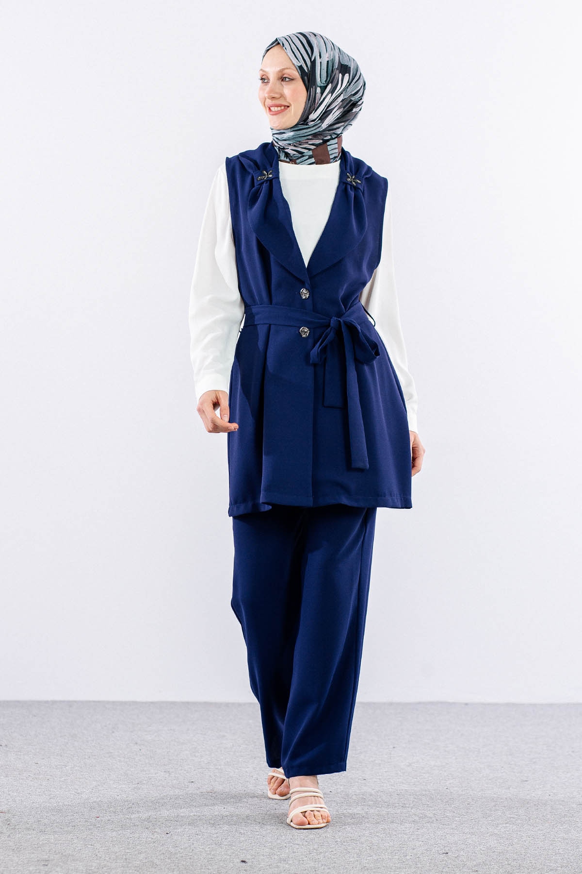 7703 3lü Takim 40-48 - Lacivert - 2