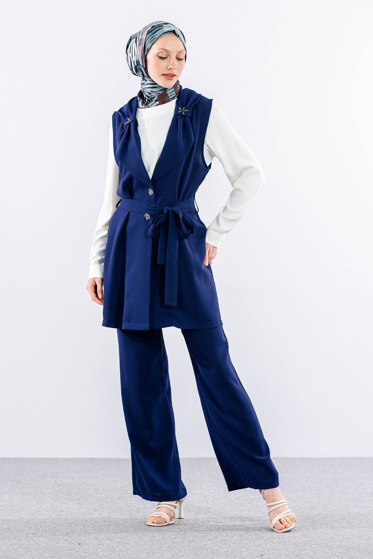 7703 3lü Takim 40-48 - Lacivert - 3