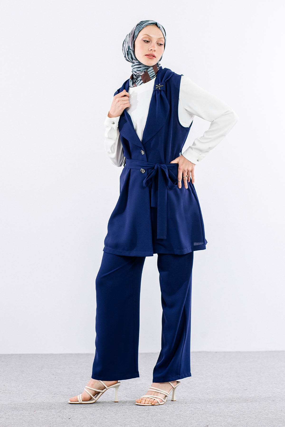 7703 3lü Takim 40-48 - Lacivert - 4