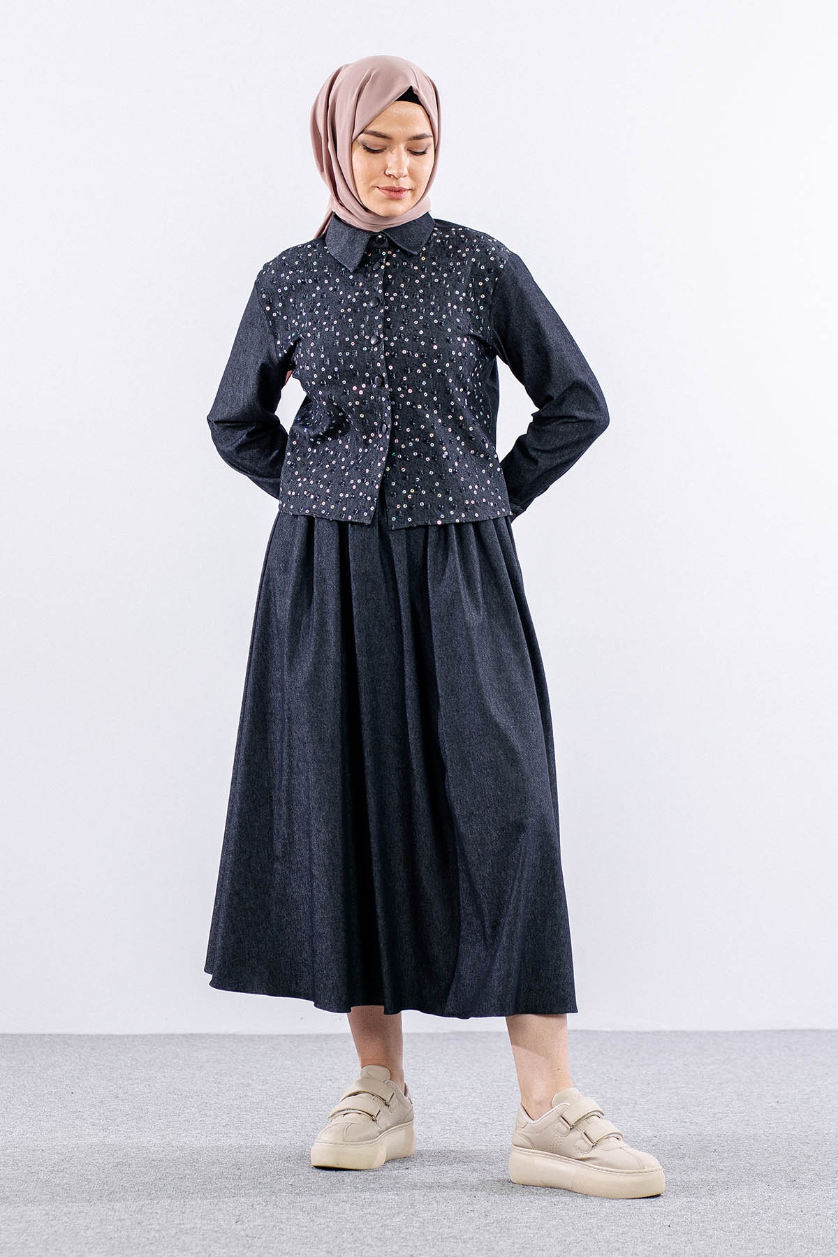 7708 Takim 38-44 Pul - Siyah - 2