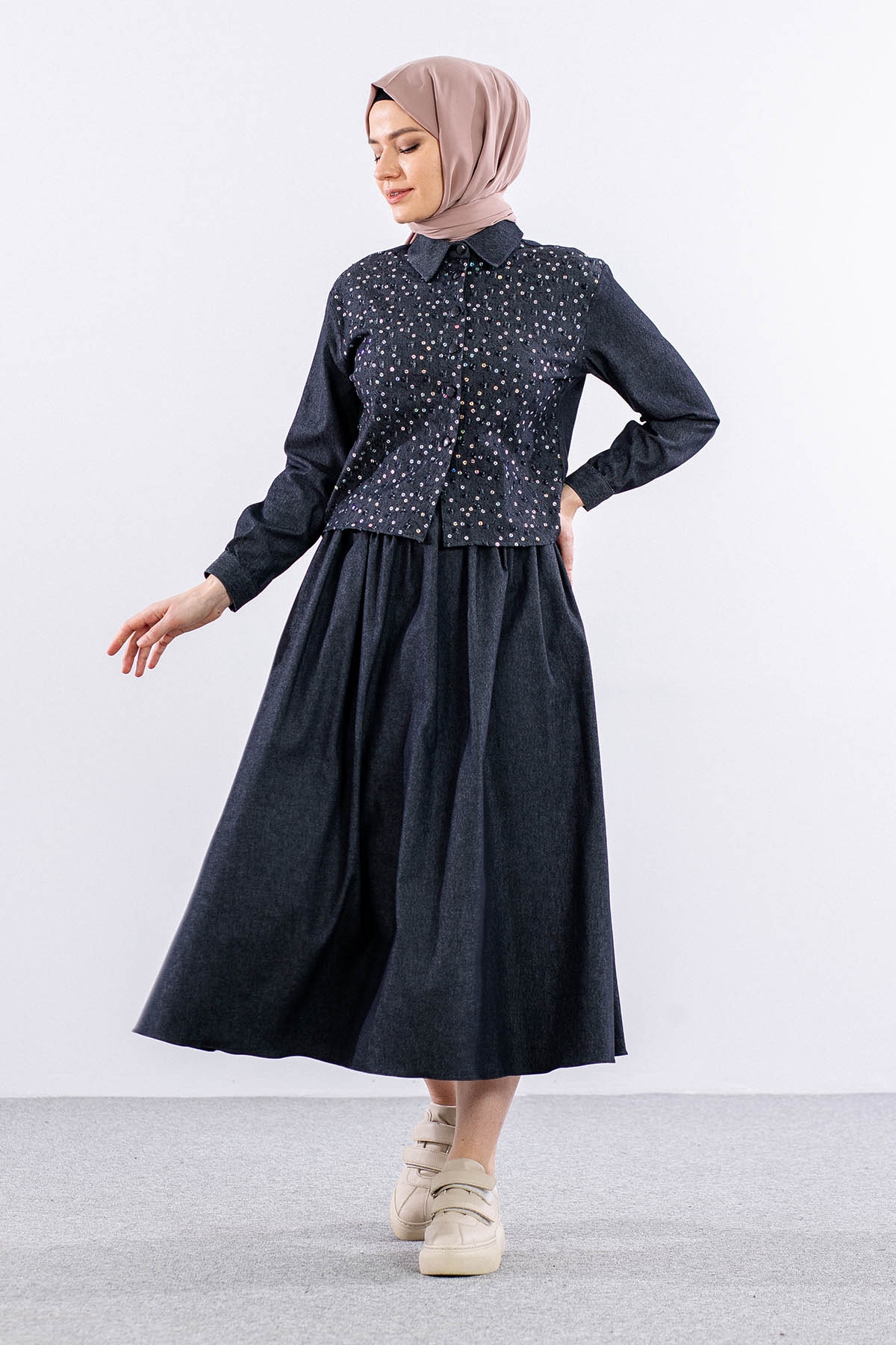 7708 Takim 38-44 Pul - Siyah - 3