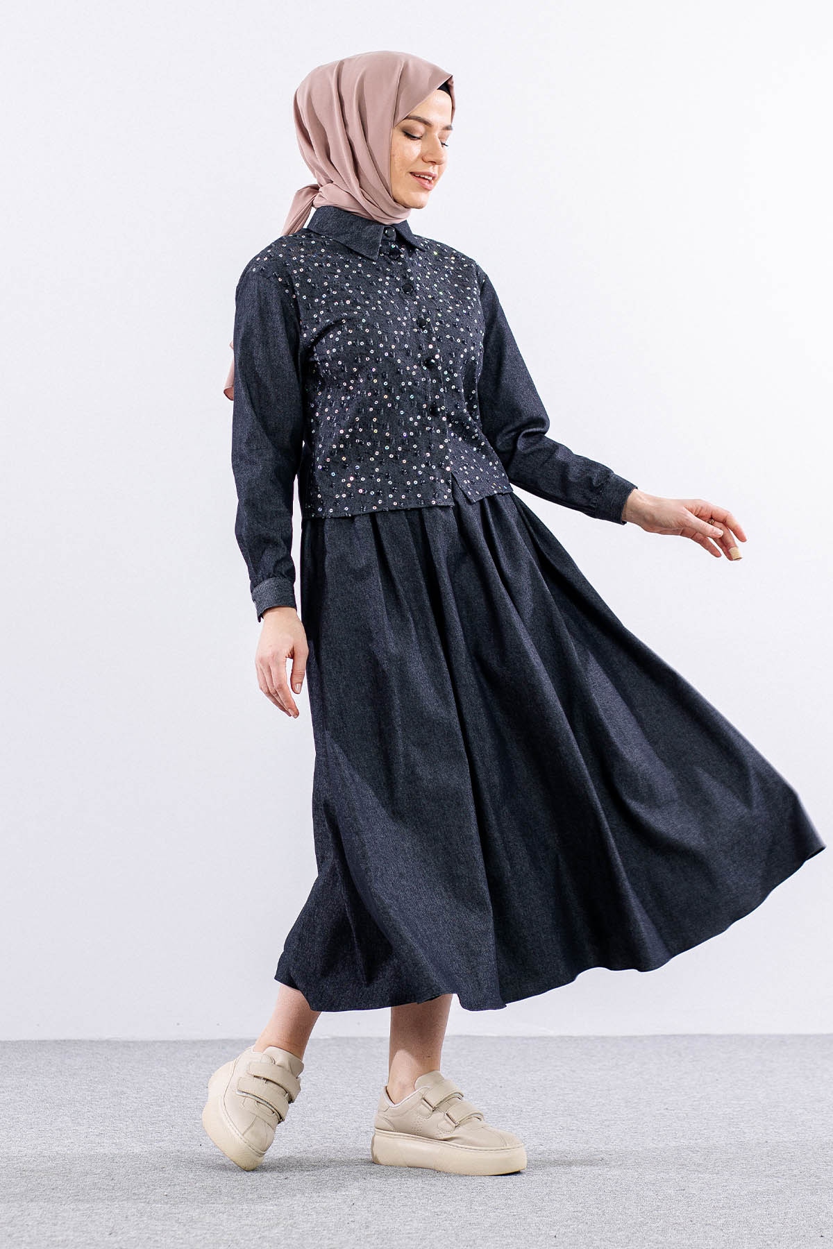 7708 Takim 38-44 Pul - Siyah - 4