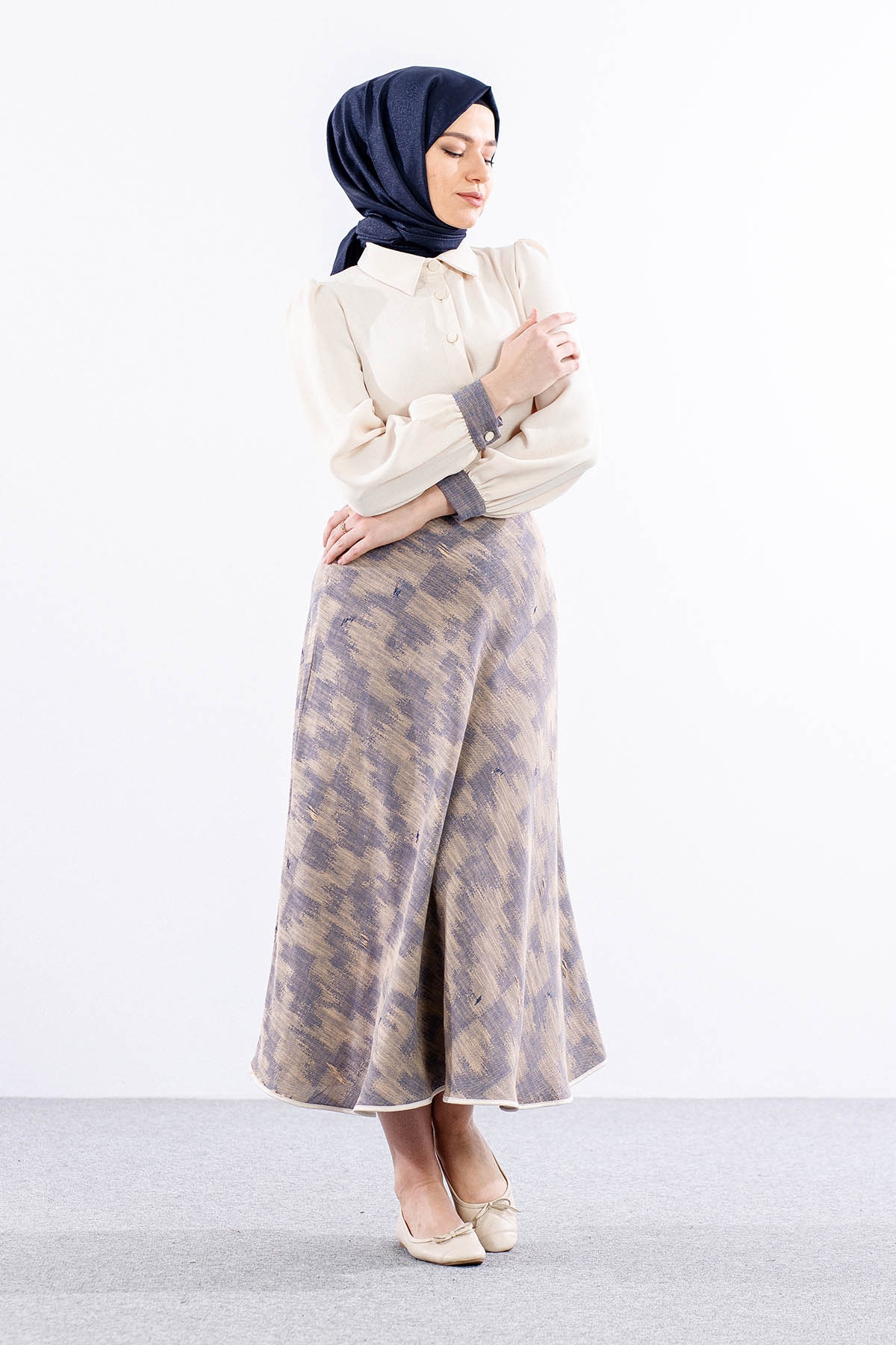 7709 E.takim 38-46 - Krem_laci - 2