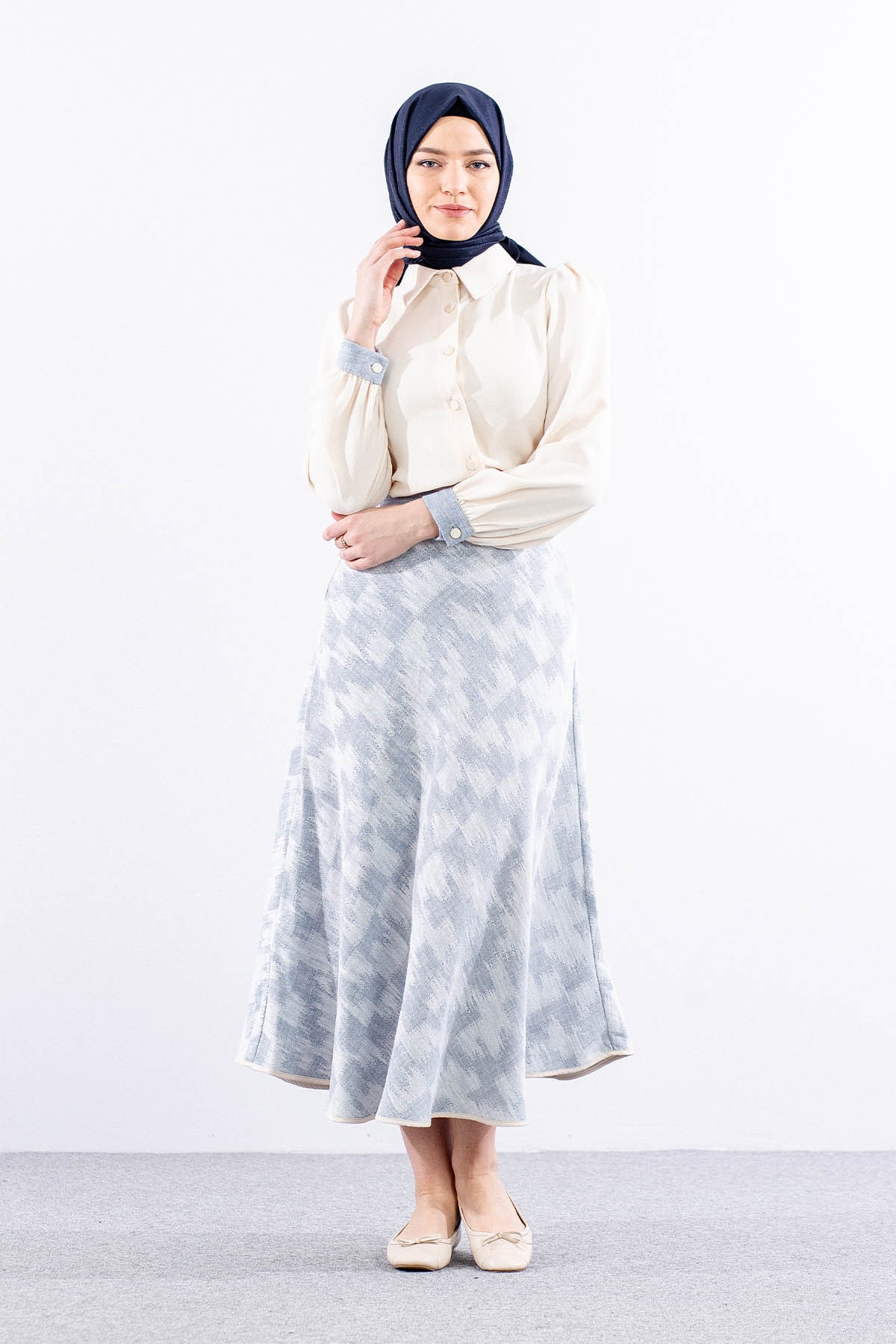 7709 E.takim 38-46 - Krem_mavi - 2