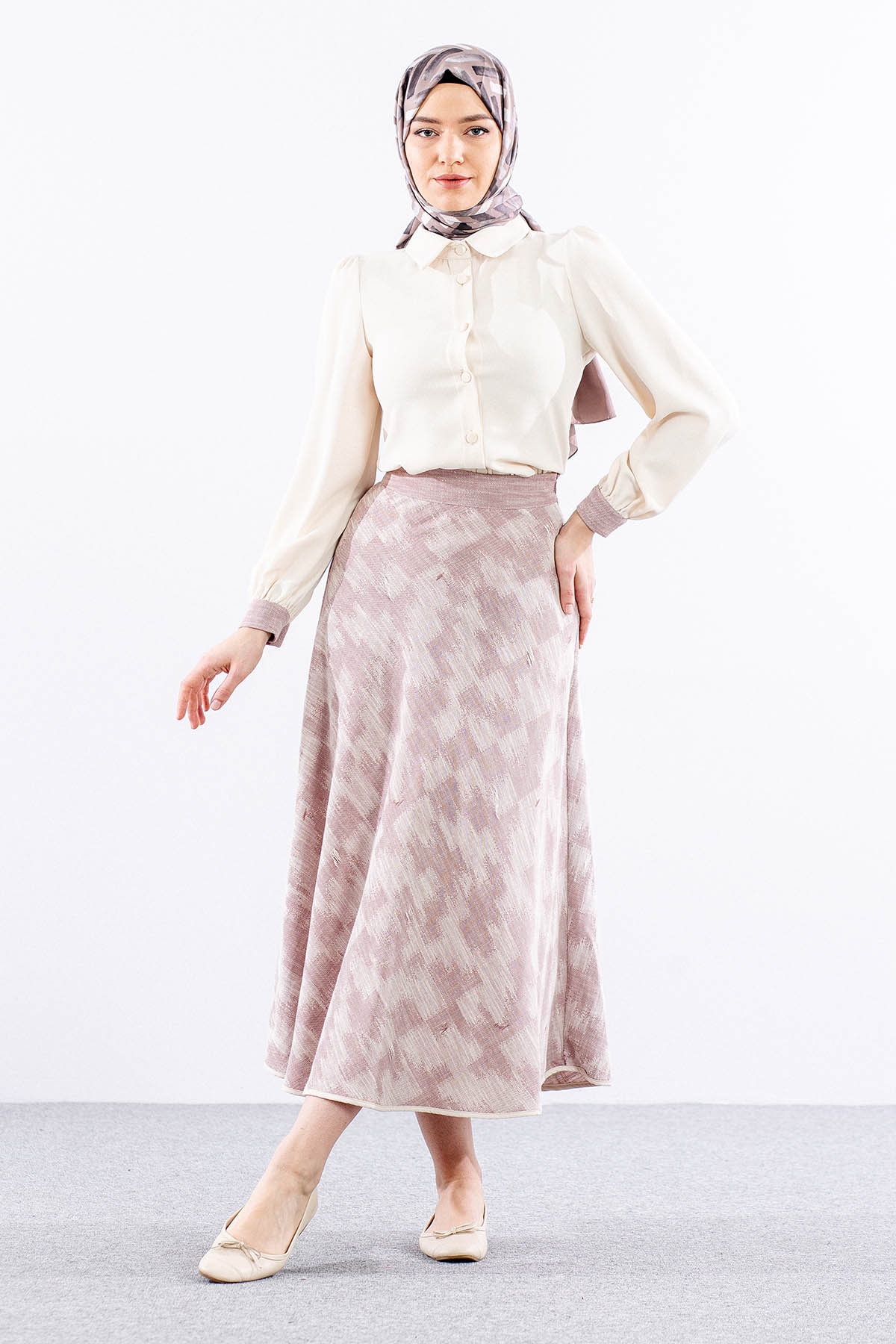 7709 E.takim 38-46 - Krem_murdum - 1