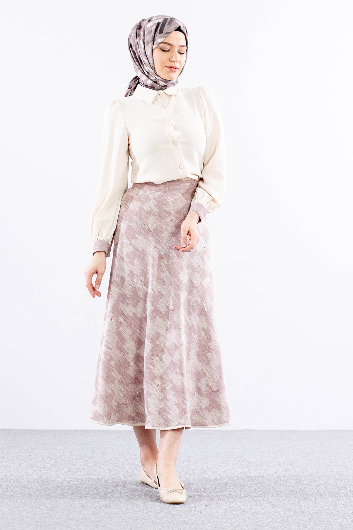 7709 E.takim 38-46 - Krem_murdum - 3