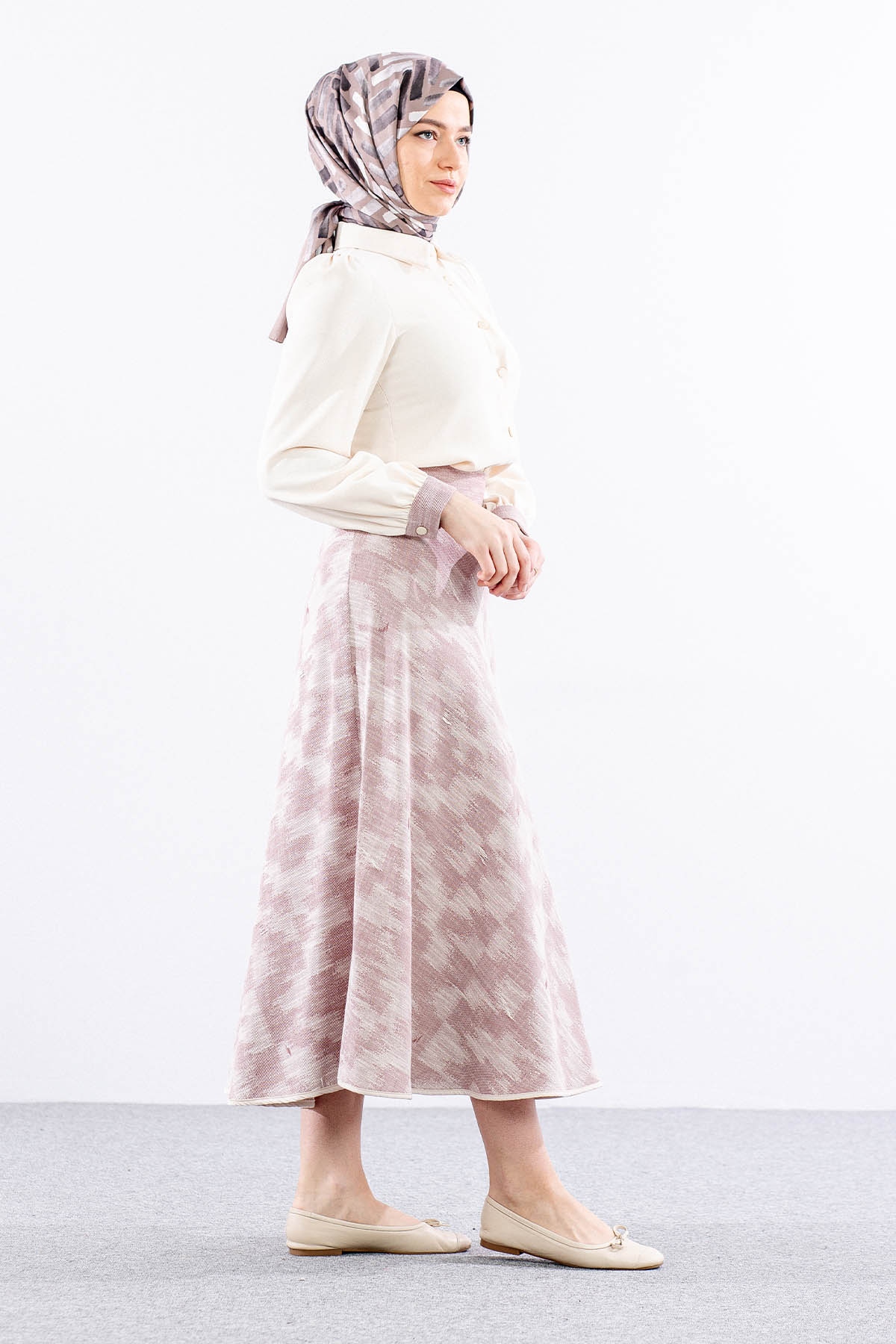 7709 E.takim 38-46 - Krem_murdum - 4