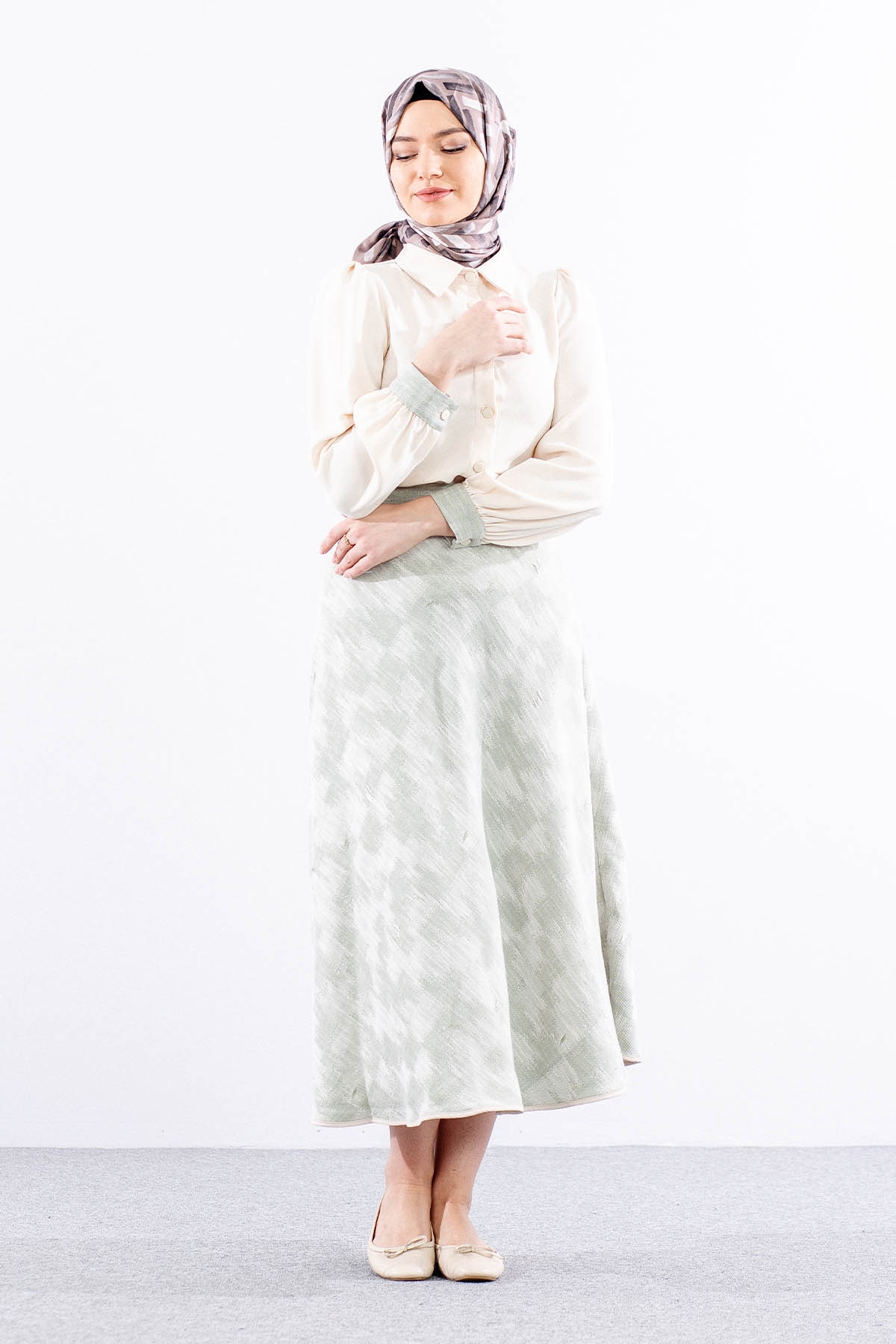 7709 E.takim 38-46 - Krem_yesil - 2