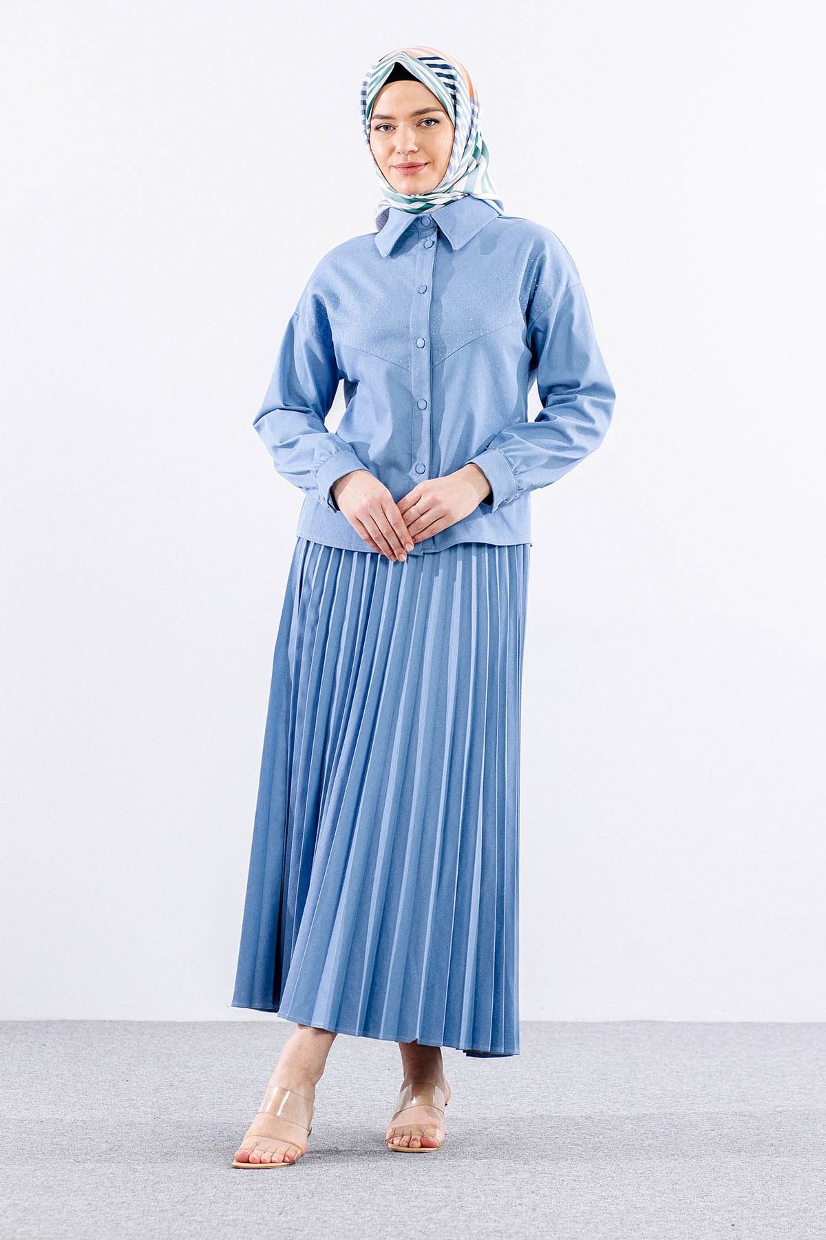 7710 E.takim 38-44 Dnm - Mavi - 1