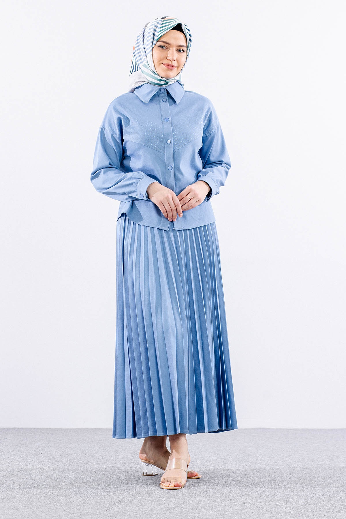 7710 E.takim 38-44 Dnm - Mavi - 3