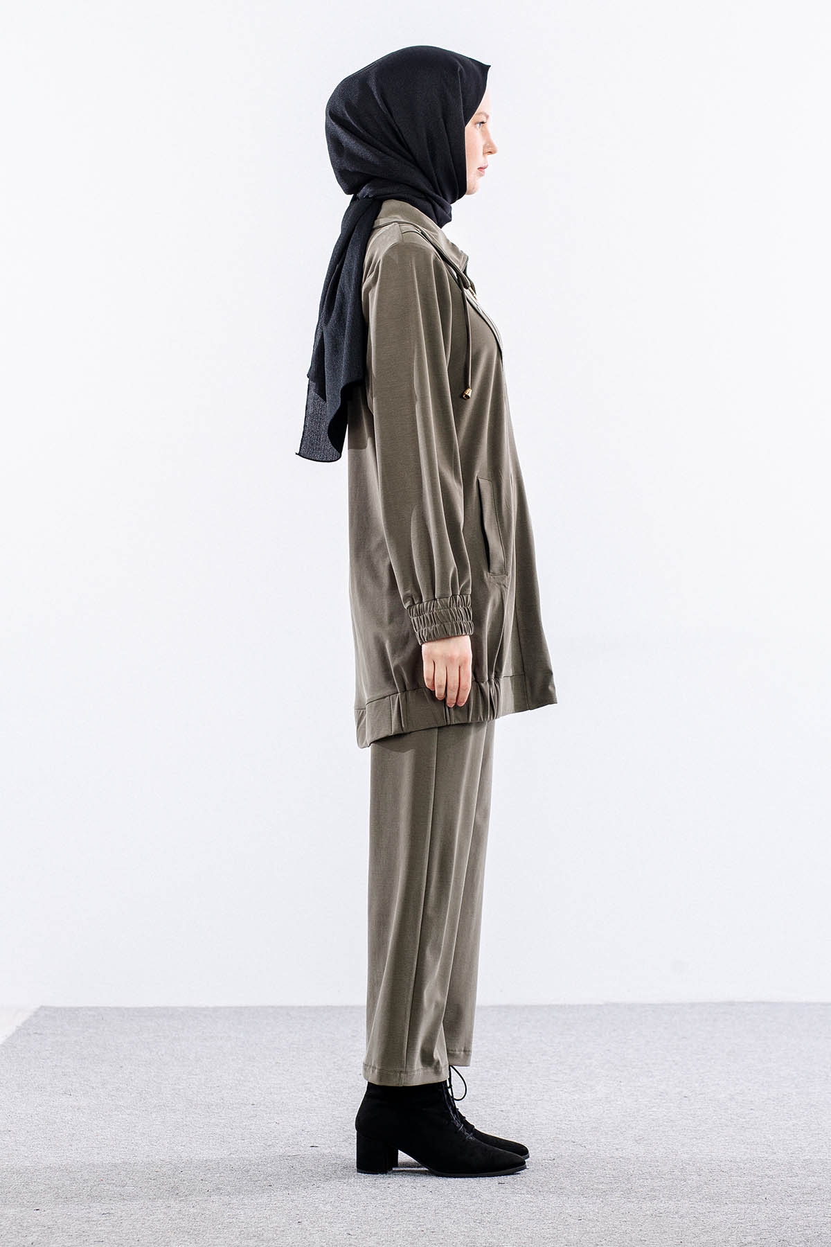 7713 Takim 38-46 Fermuar - Yesil - 4