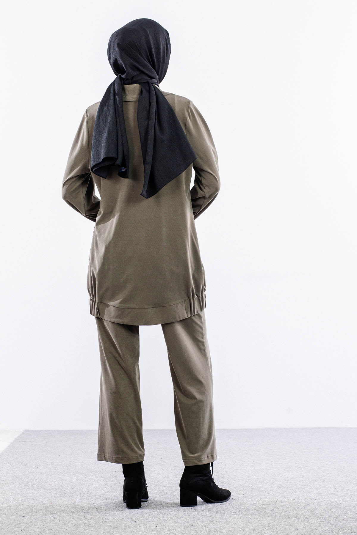 7713 Takim 38-46 Fermuar - Yesil - 5