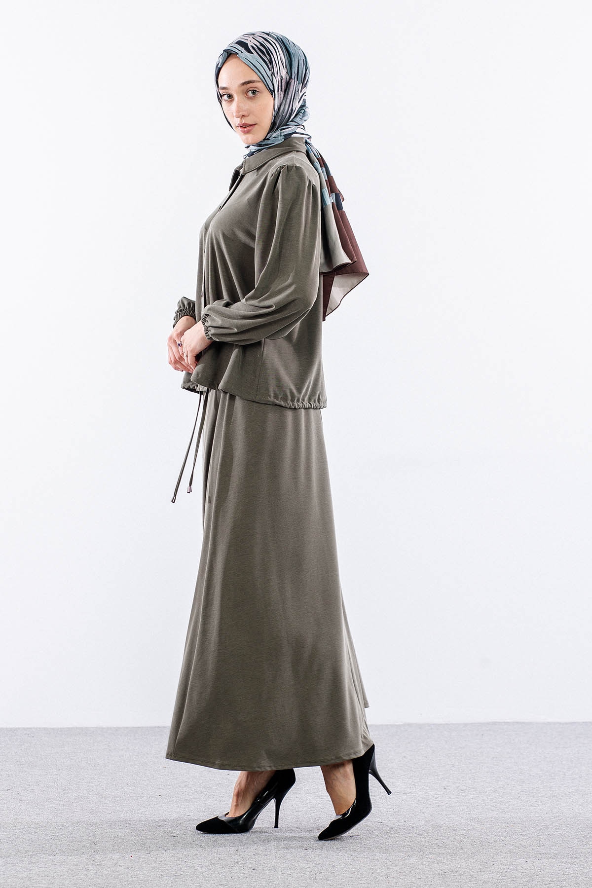 7714 E.takim 40-48 Zimba Detay - Haki - 2