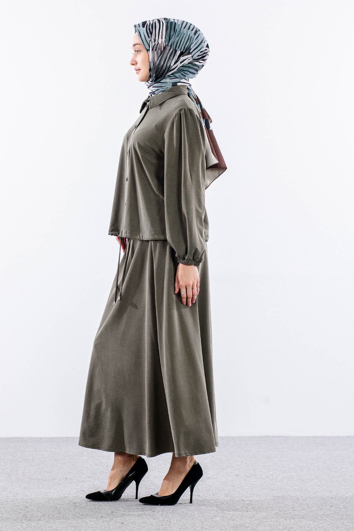 7714 E.takim 40-48 Zimba Detay - Haki - 3