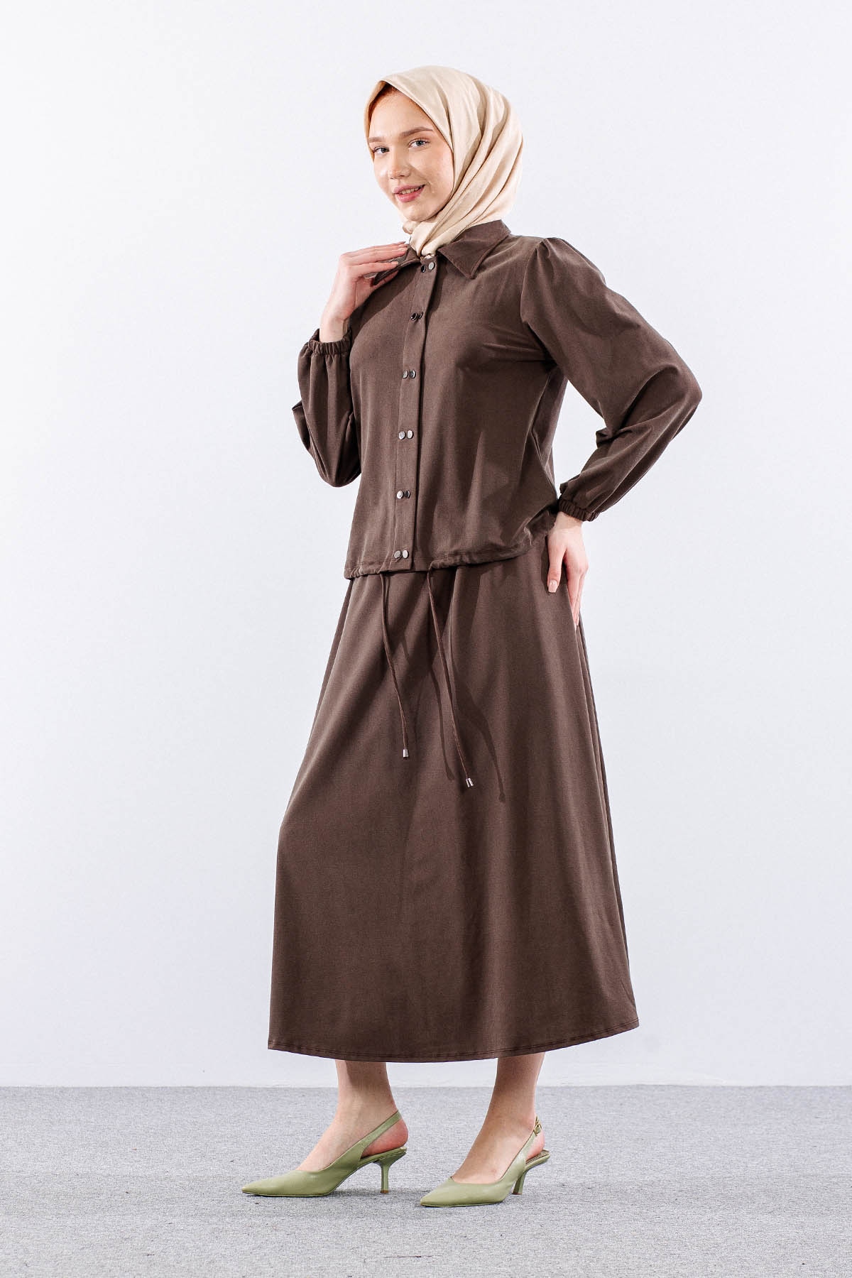 7714 E.takim 40-48 Zimba Detay - Kahve - 4