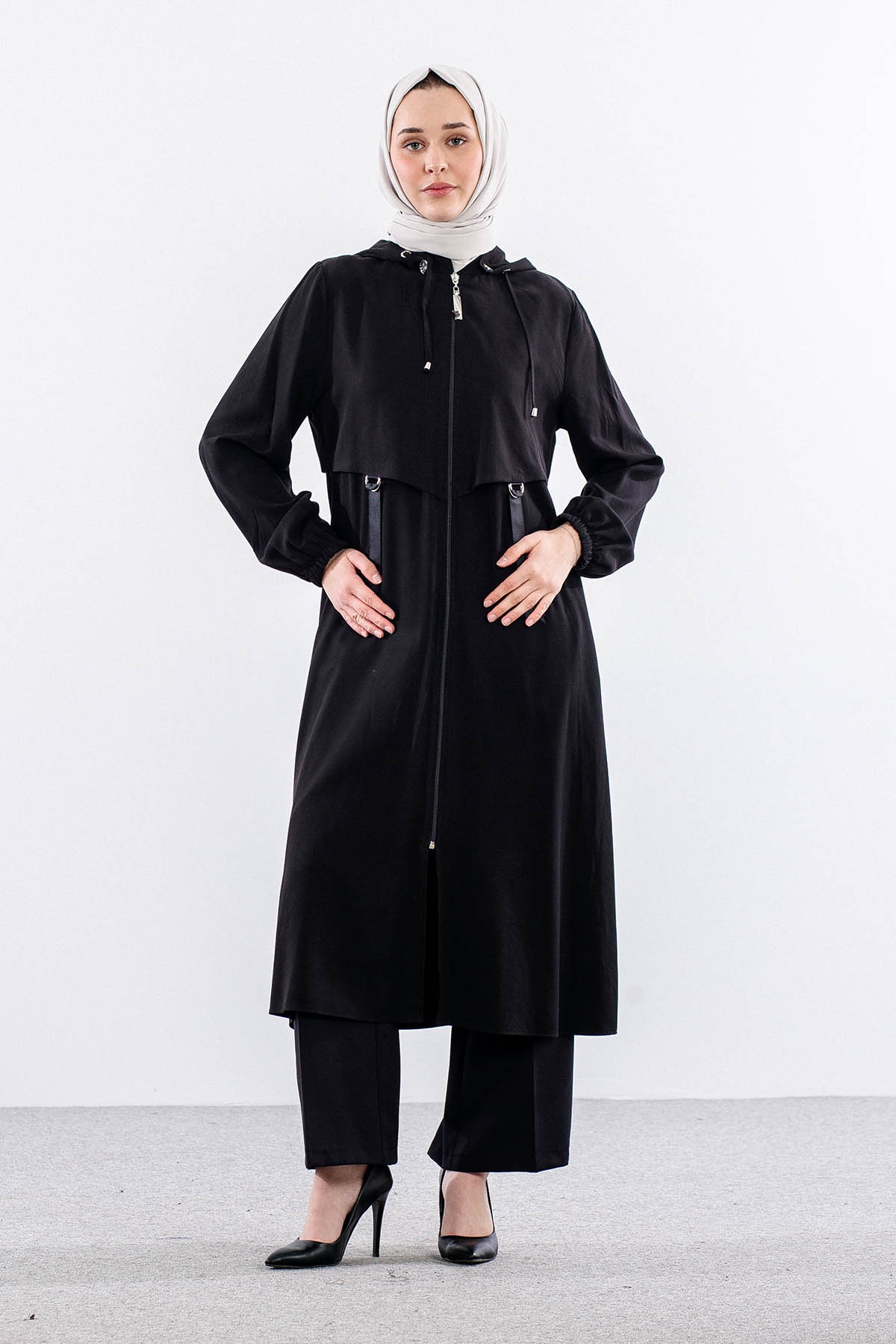 7725 Spor Kap 40-48 Kapşonlu - Siyah - 3