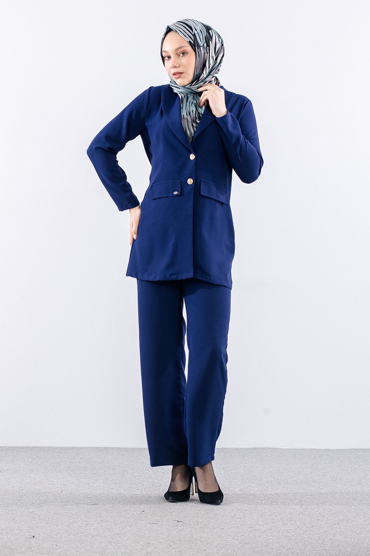 7726 Takim 40-48 Blazer Ckt - Sax - 2