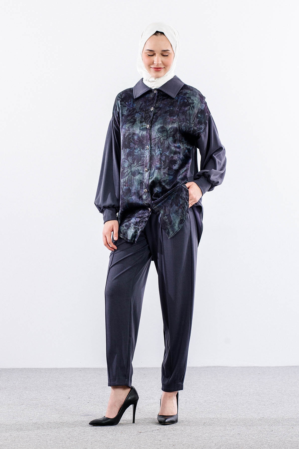 7727 Takim 38-40-42 Desen - Antrasit - 3