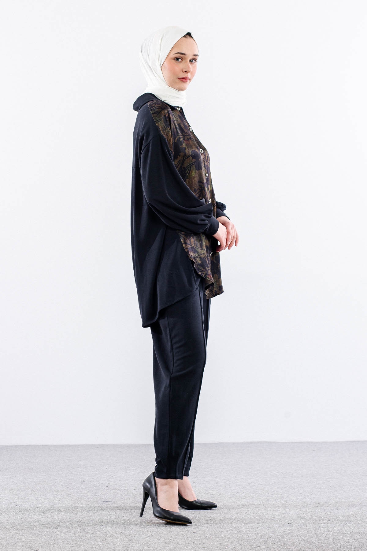 7727 Takim 38-40-42 Desen - Siyah - 4