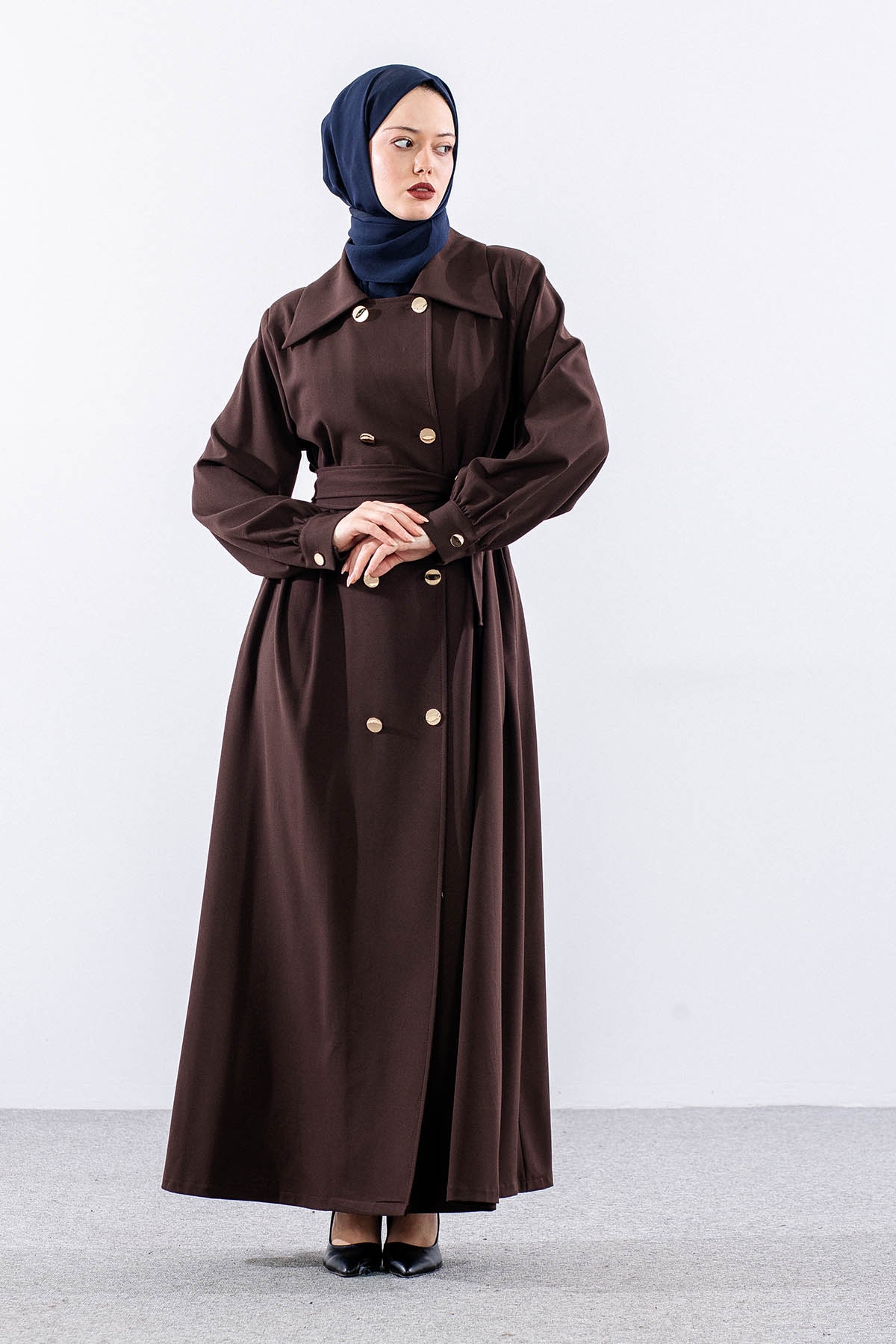 7728 Ferace 42-50 Cıft Dugme - Kahve - 2