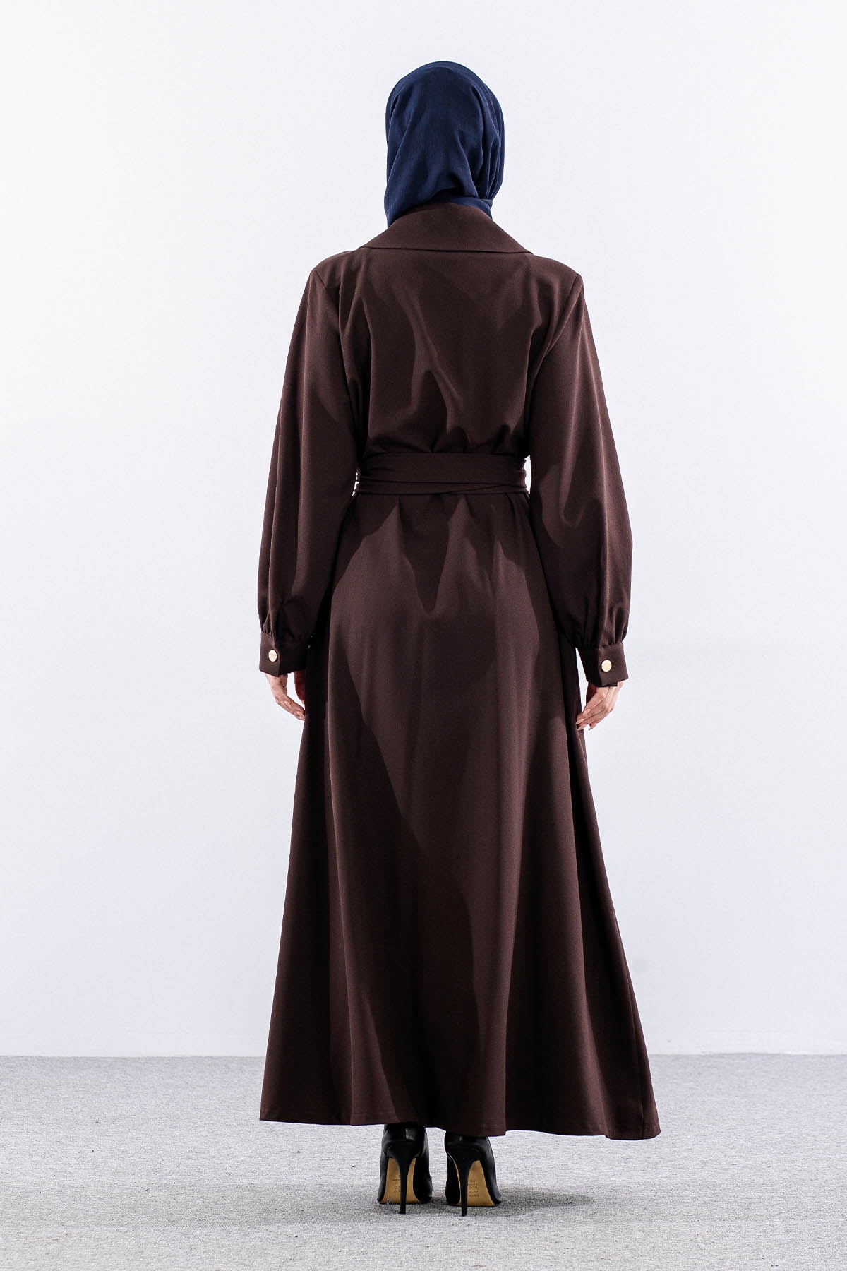 7728 Ferace 42-50 Cıft Dugme - Kahve - 4