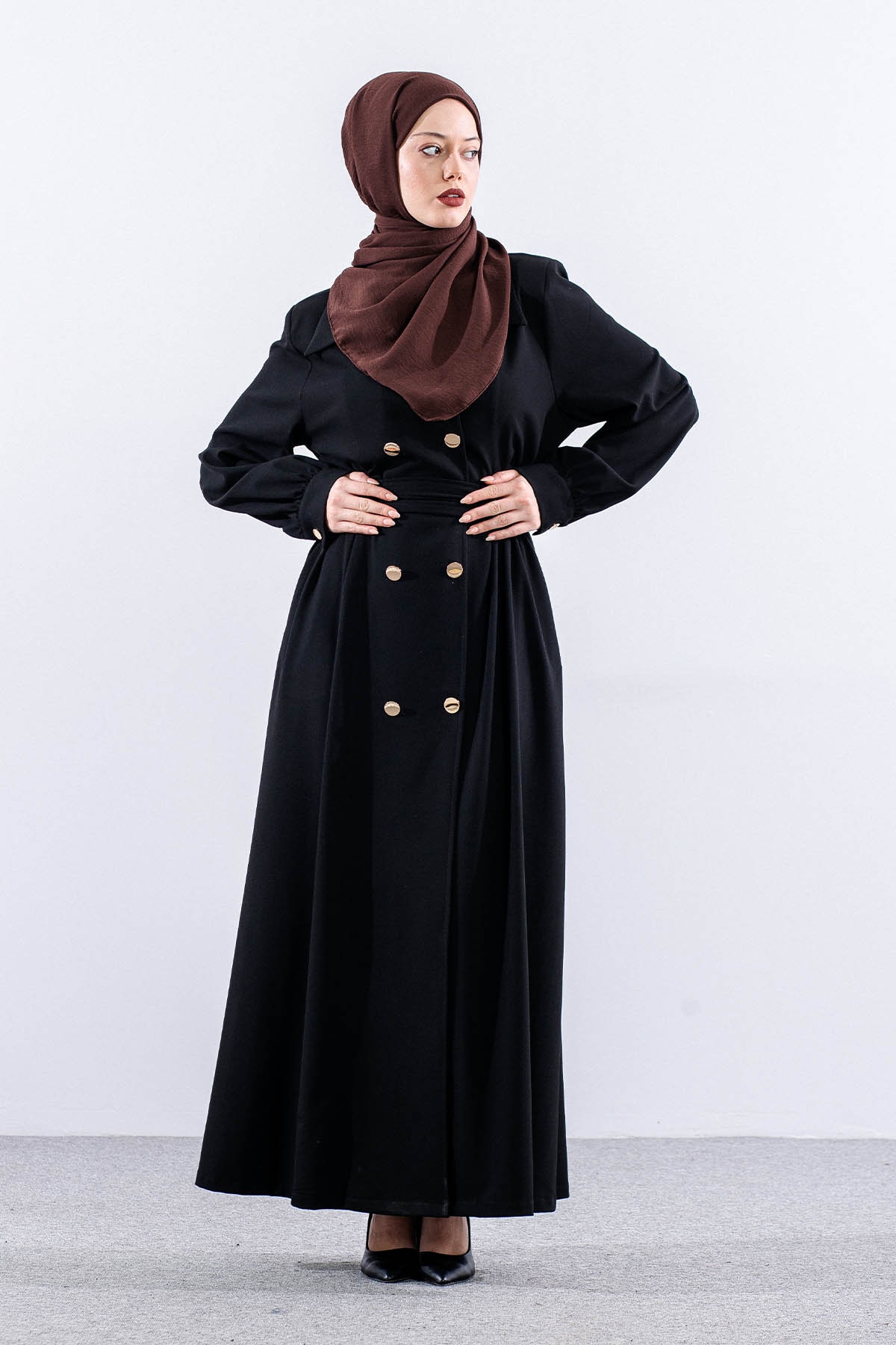 7728 Ferace 42-50 Cıft Dugme - Siyah - 2