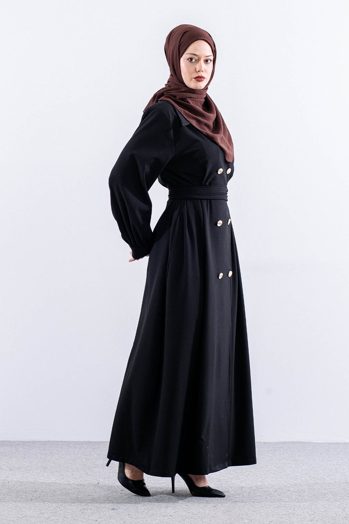 7728 Ferace 42-50 Cıft Dugme - Siyah - 3