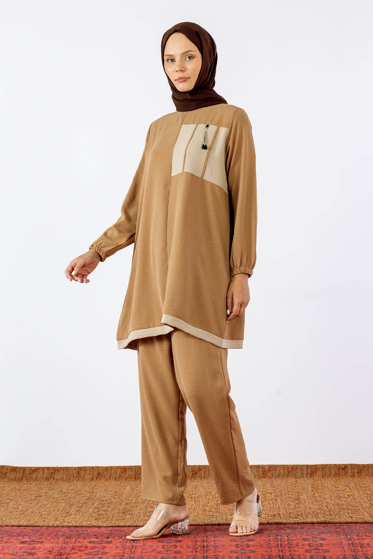 8037 Takim 44-50 Ae - Bej - 1