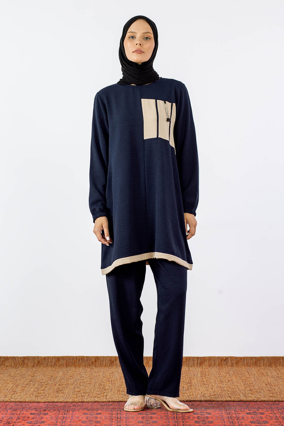 8037 Takim 44-50 Ae - Lacivert - 1