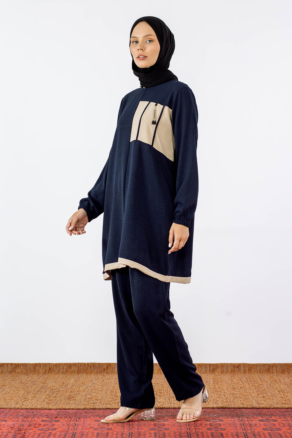 8037 Takim 44-50 Ae - Lacivert - 2